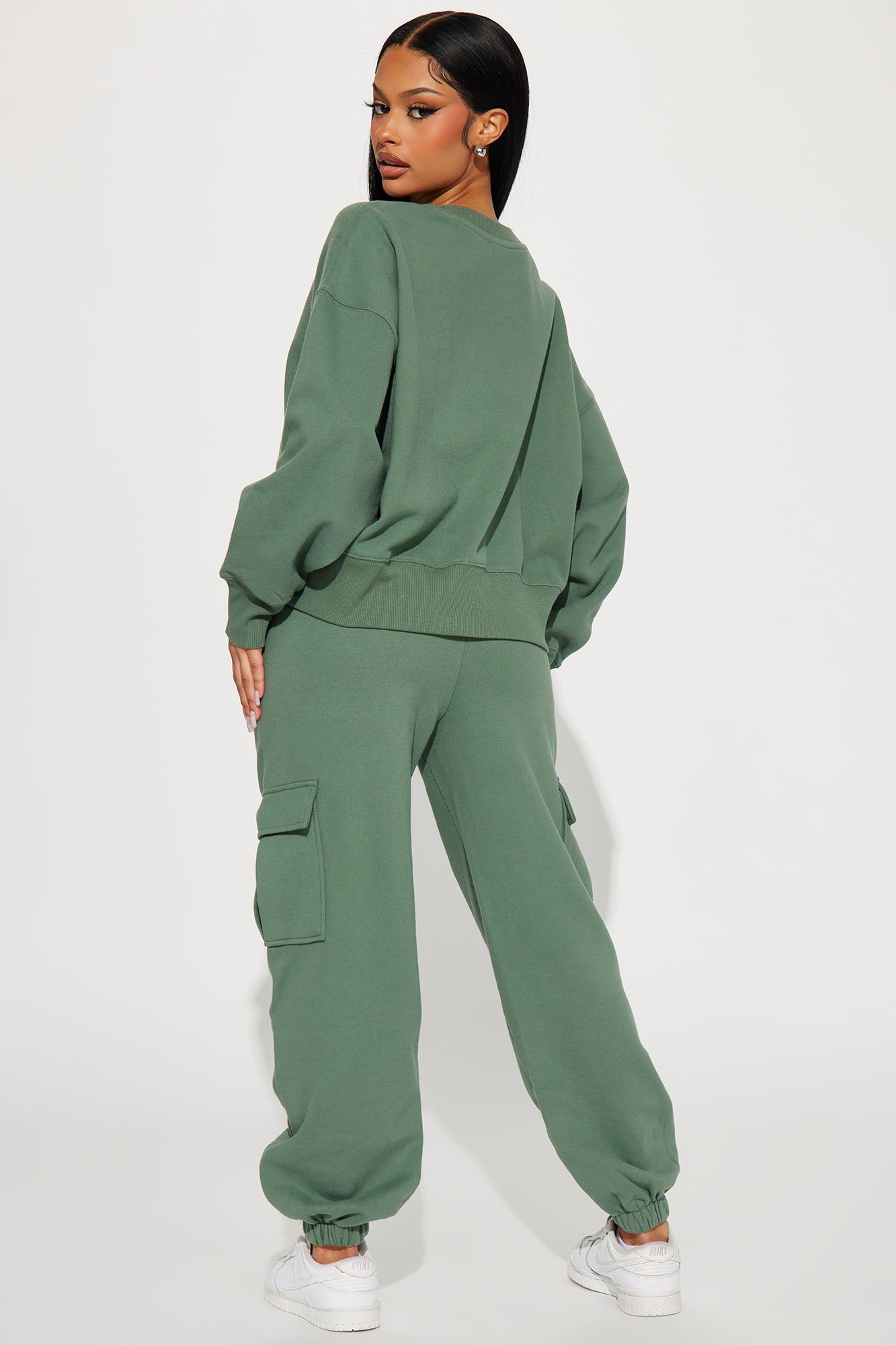 Follow Me Around Sweatsuit - Sage sold by Fashion Nova product image thumbnail 3