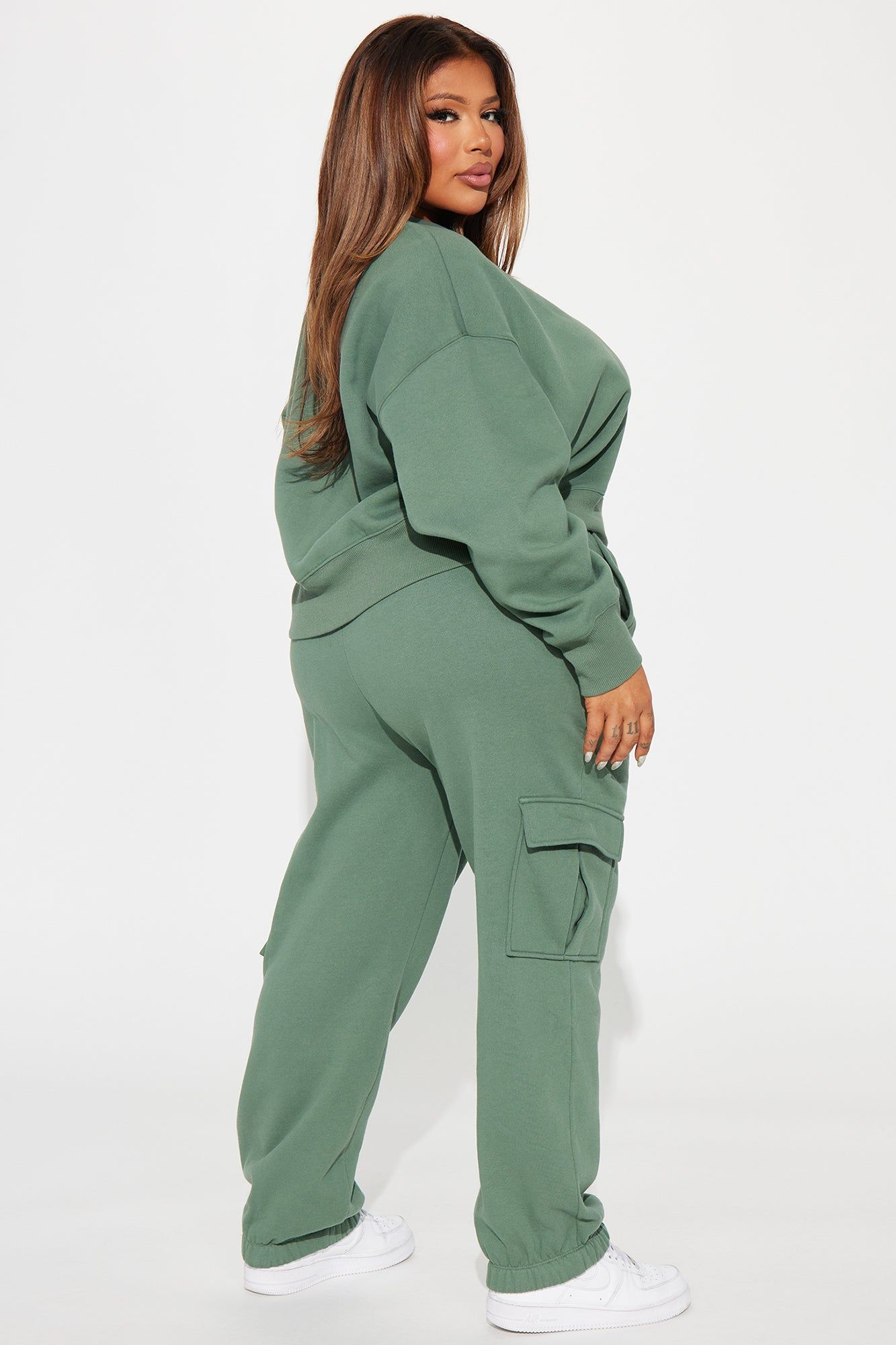 Follow Me Around Sweatsuit - Sage sold by Fashion Nova product image thumbnail 6