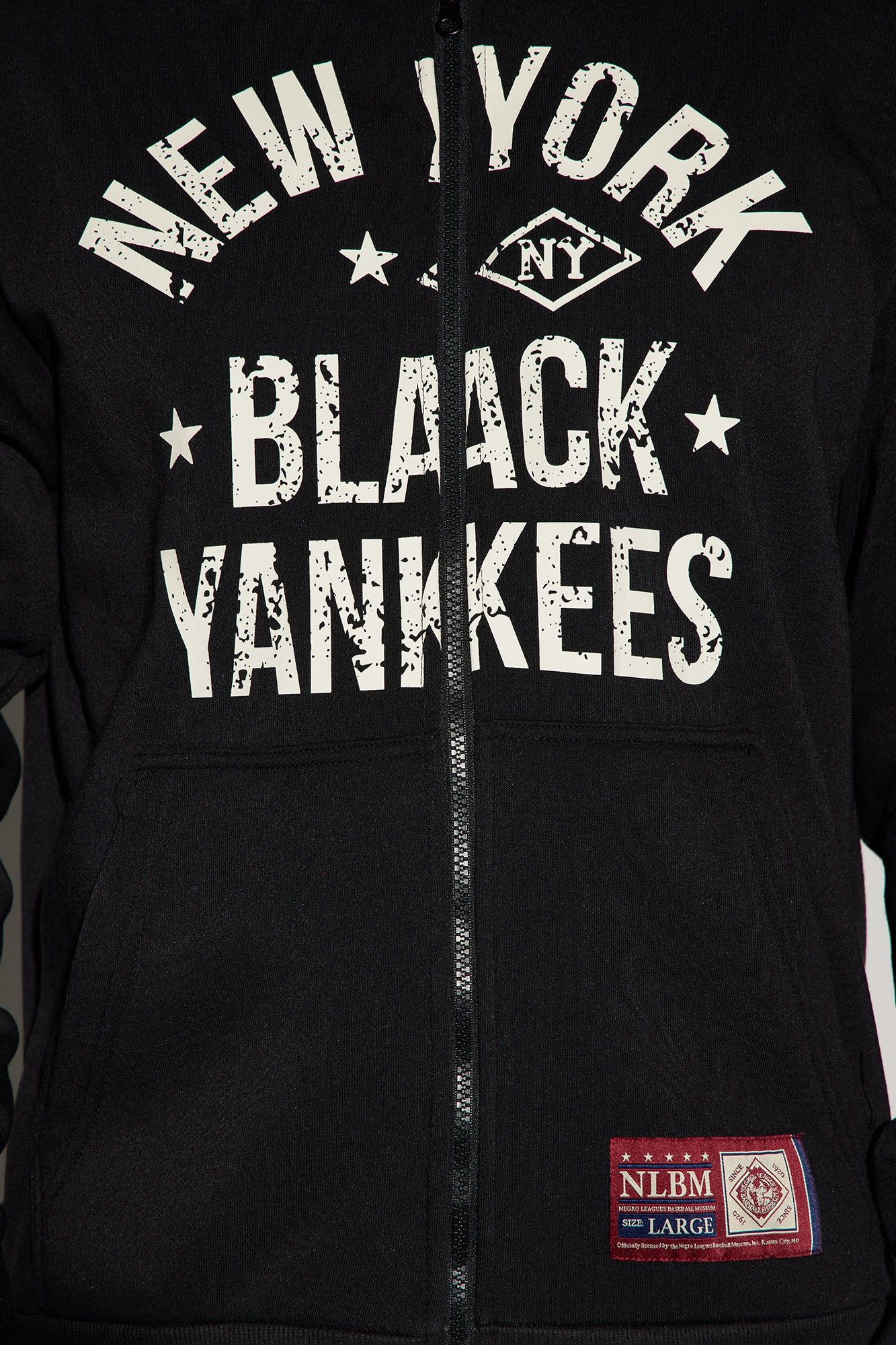 New York Black Yankees Zip Hoodie - Black sold by Fashion Nova product image thumbnail 3