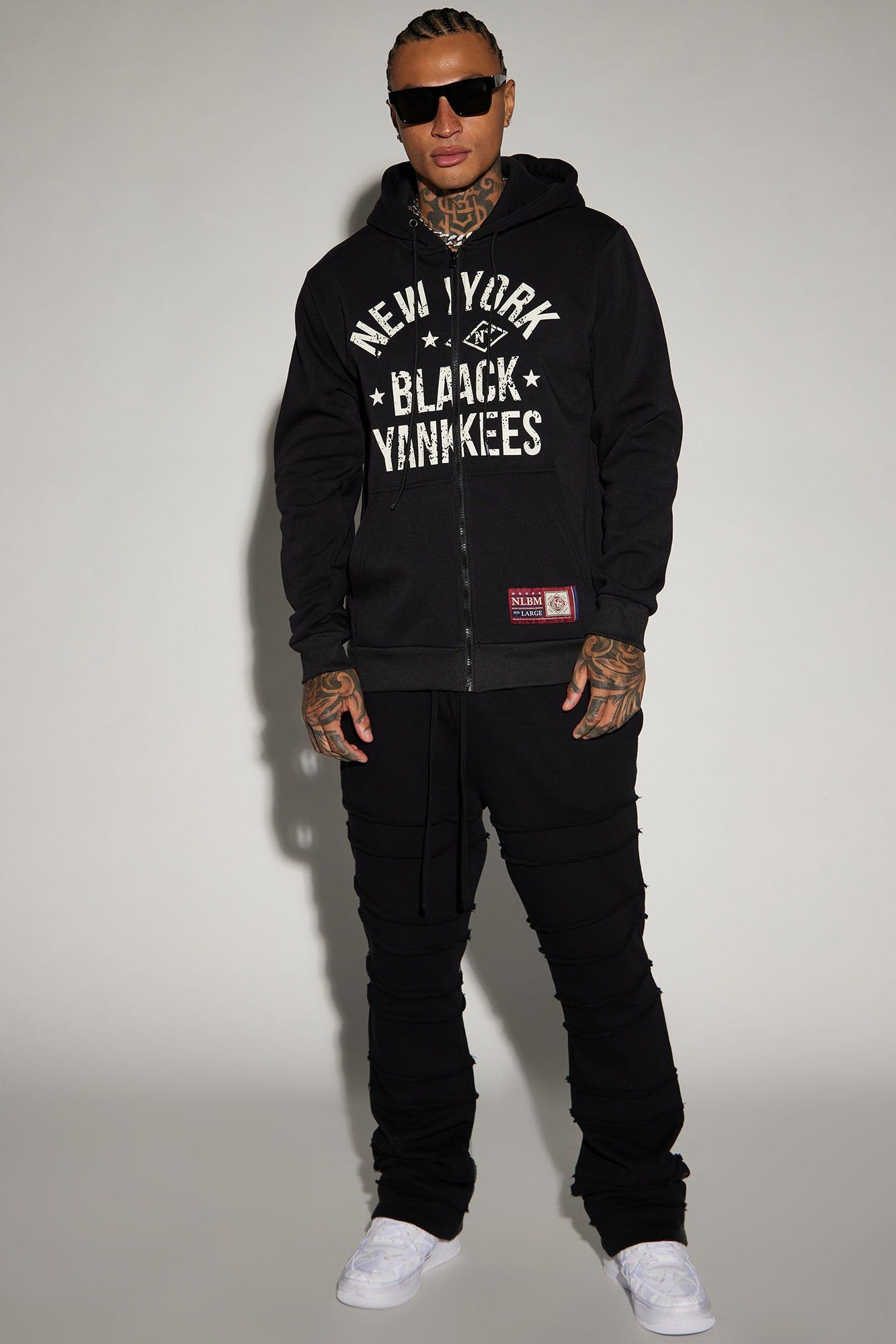 New York Black Yankees Zip Hoodie - Black sold by Fashion Nova product image thumbnail 2