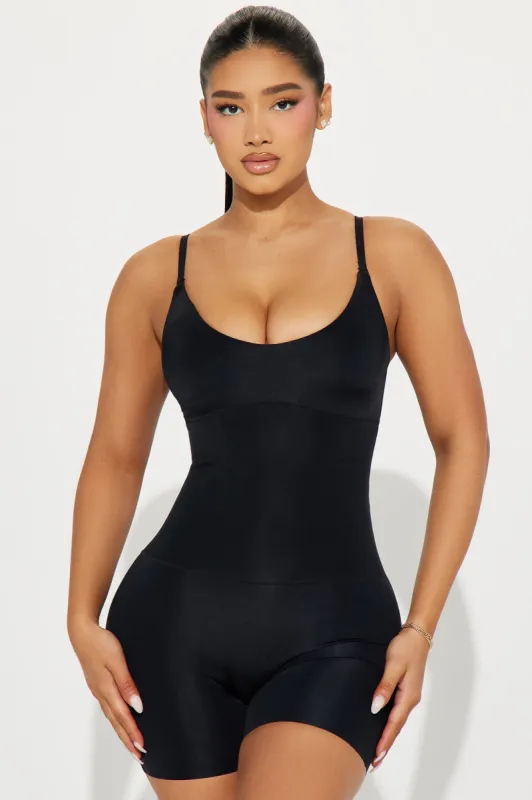 Got Curves Shapewear Romper - Black sold by Fashion Nova