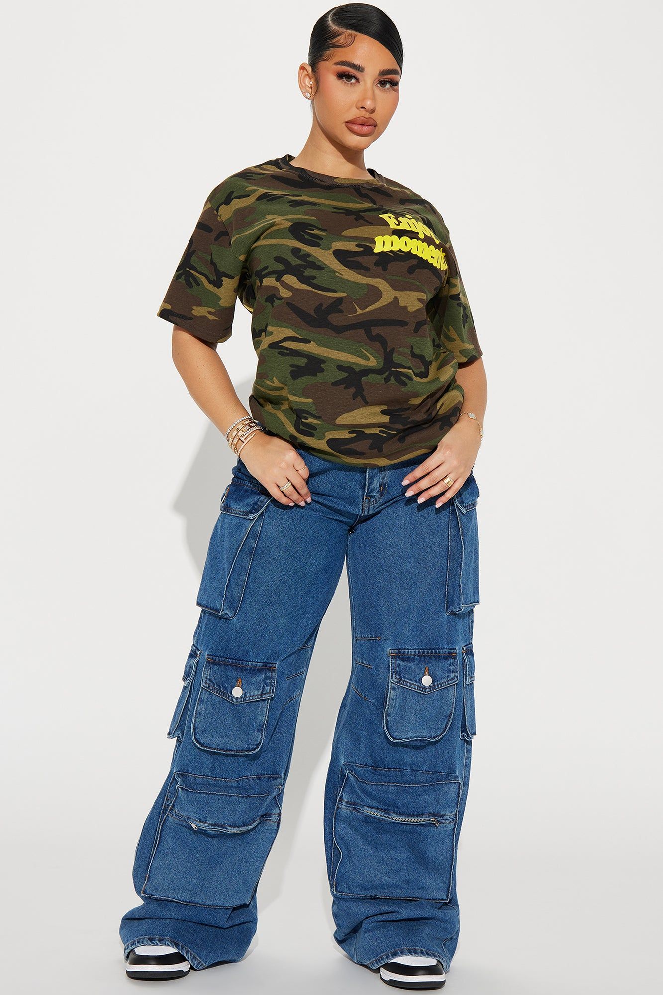 Enjoy Moments Camo Tee - Camouflage sold by Fashion Nova product image thumbnail 2