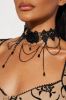 New Romance Choker - Gold/Black sold by Fashion Nova