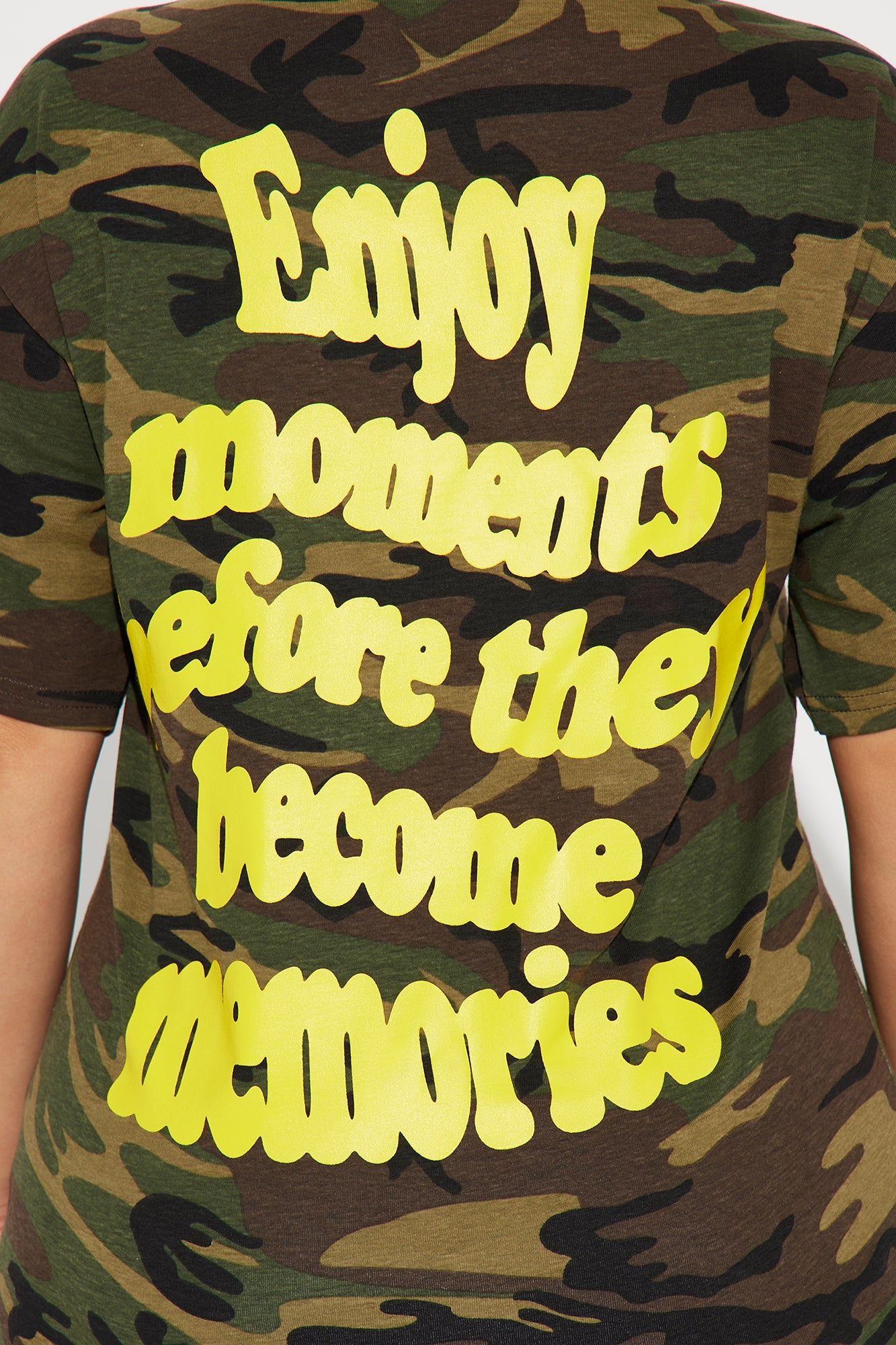 Enjoy Moments Camo Tee - Camouflage sold by Fashion Nova product image thumbnail 5