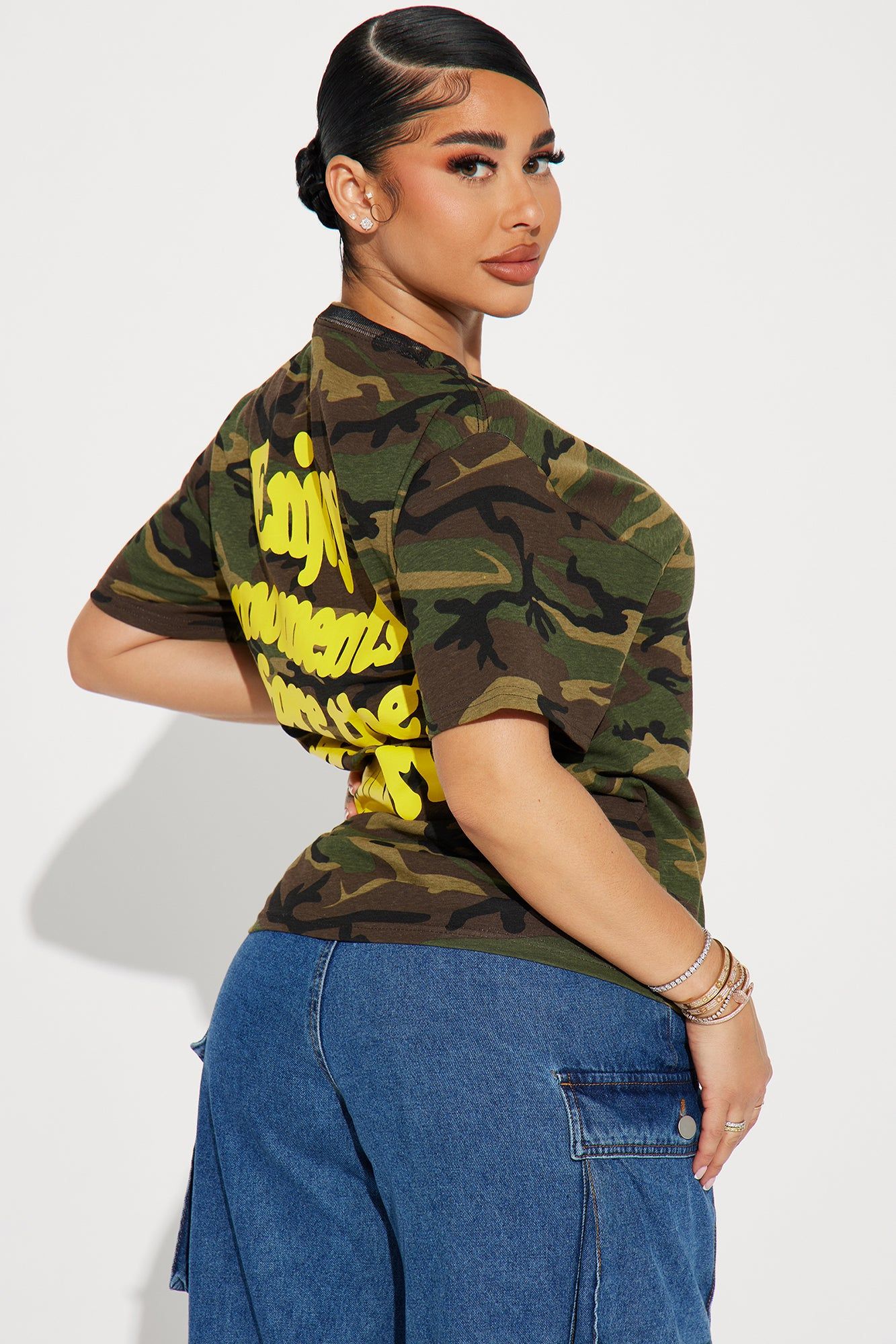 Enjoy Moments Camo Tee - Camouflage sold by Fashion Nova product image thumbnail 4