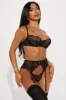 Need Your Loving Lace 3 Piece Garter Set - Black sold by Fashion Nova