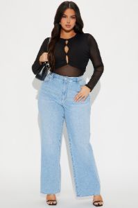 Slice Of Life Mesh Top - Black sold by Fashion Nova