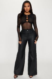 Slice Of Life Mesh Top - Black sold by Fashion Nova