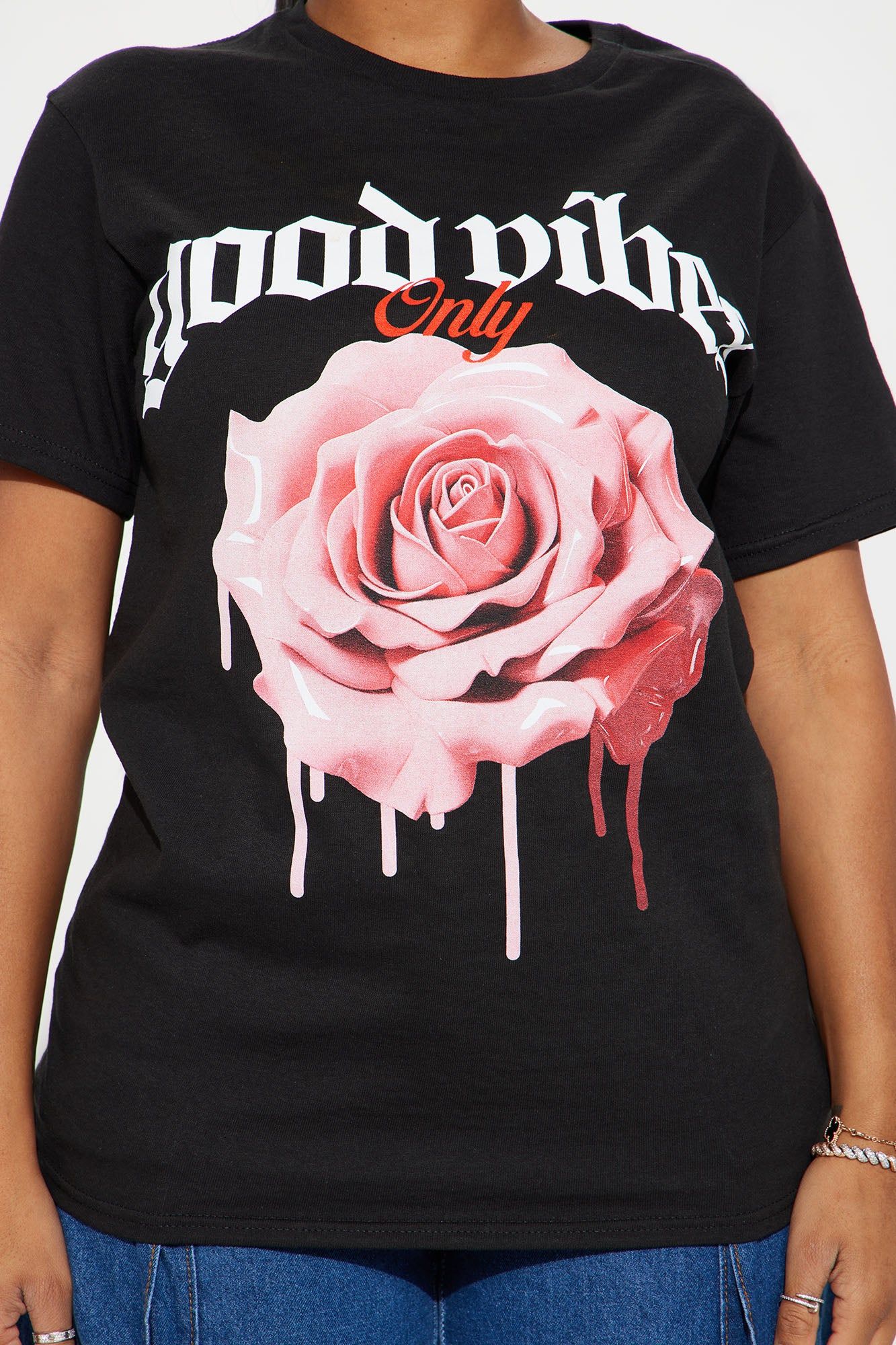 Flourish Good Vibes Graphic Tee - Black sold by Fashion Nova product image thumbnail 3