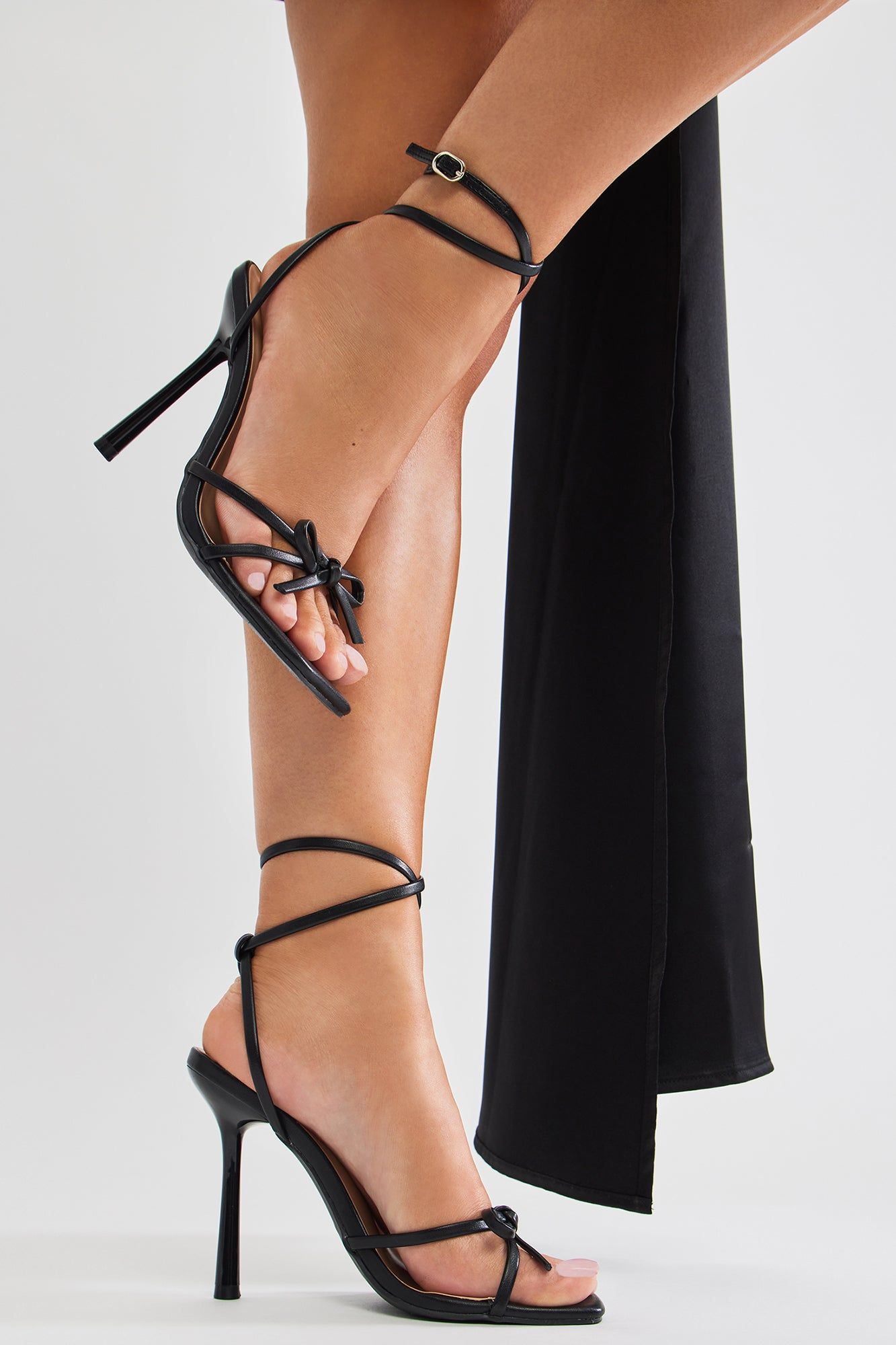 Lala Heeled Sandals - Black sold by Fashion Nova product image thumbnail 4