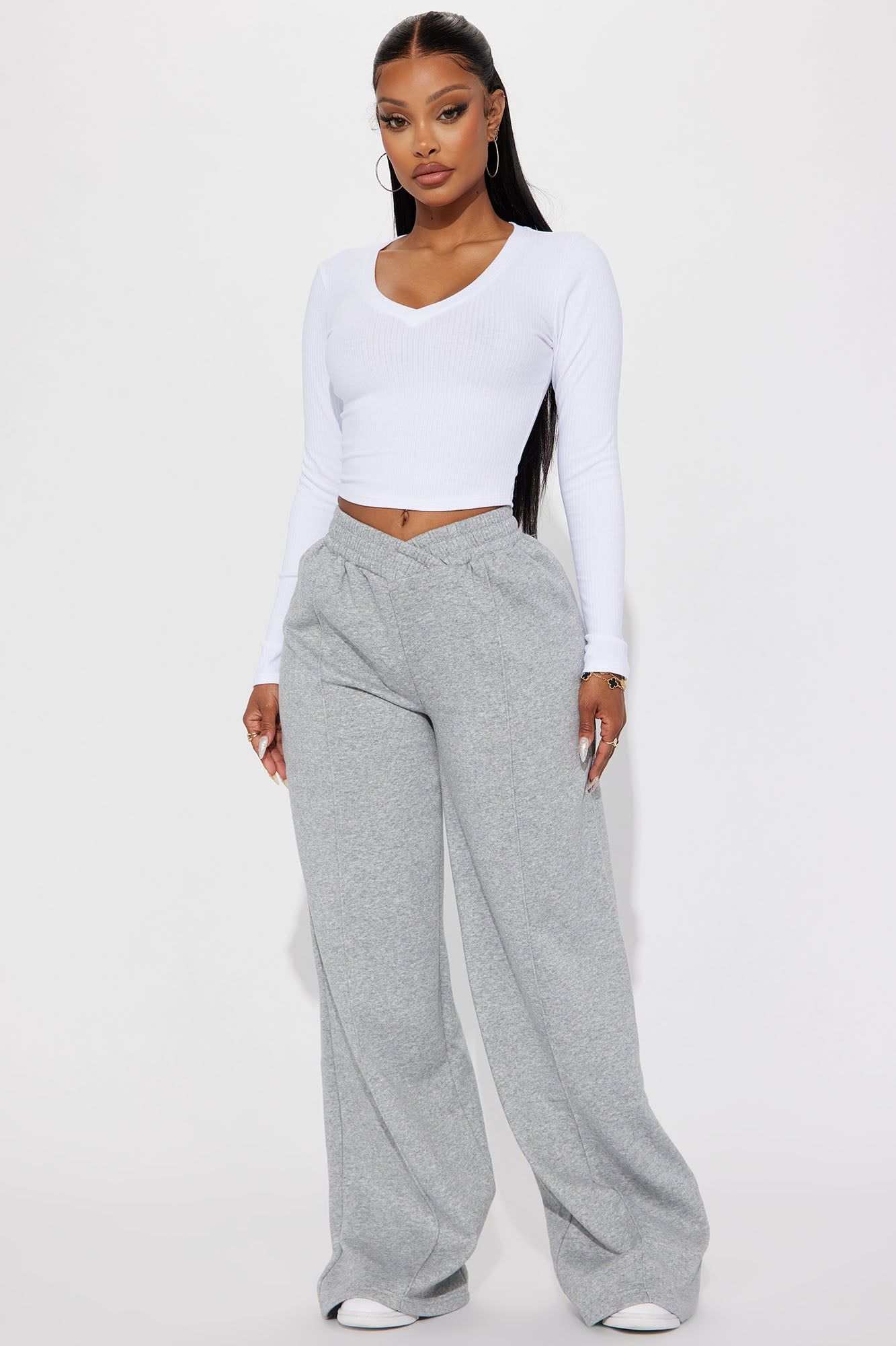 Jenni Ribbed Crop Top - White sold by Fashion Nova product image thumbnail 2