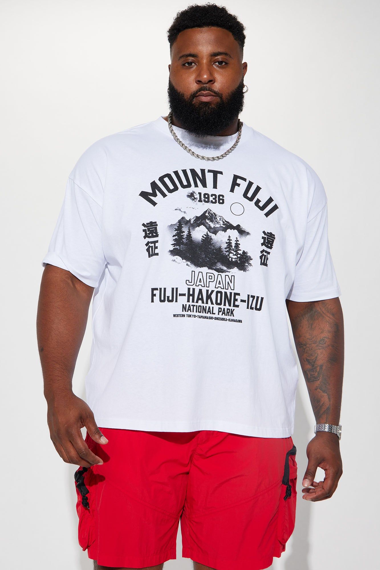 Mount Fuji Japan 1936 Short Sleeve Tee - White sold by Fashion Nova product image thumbnail 2