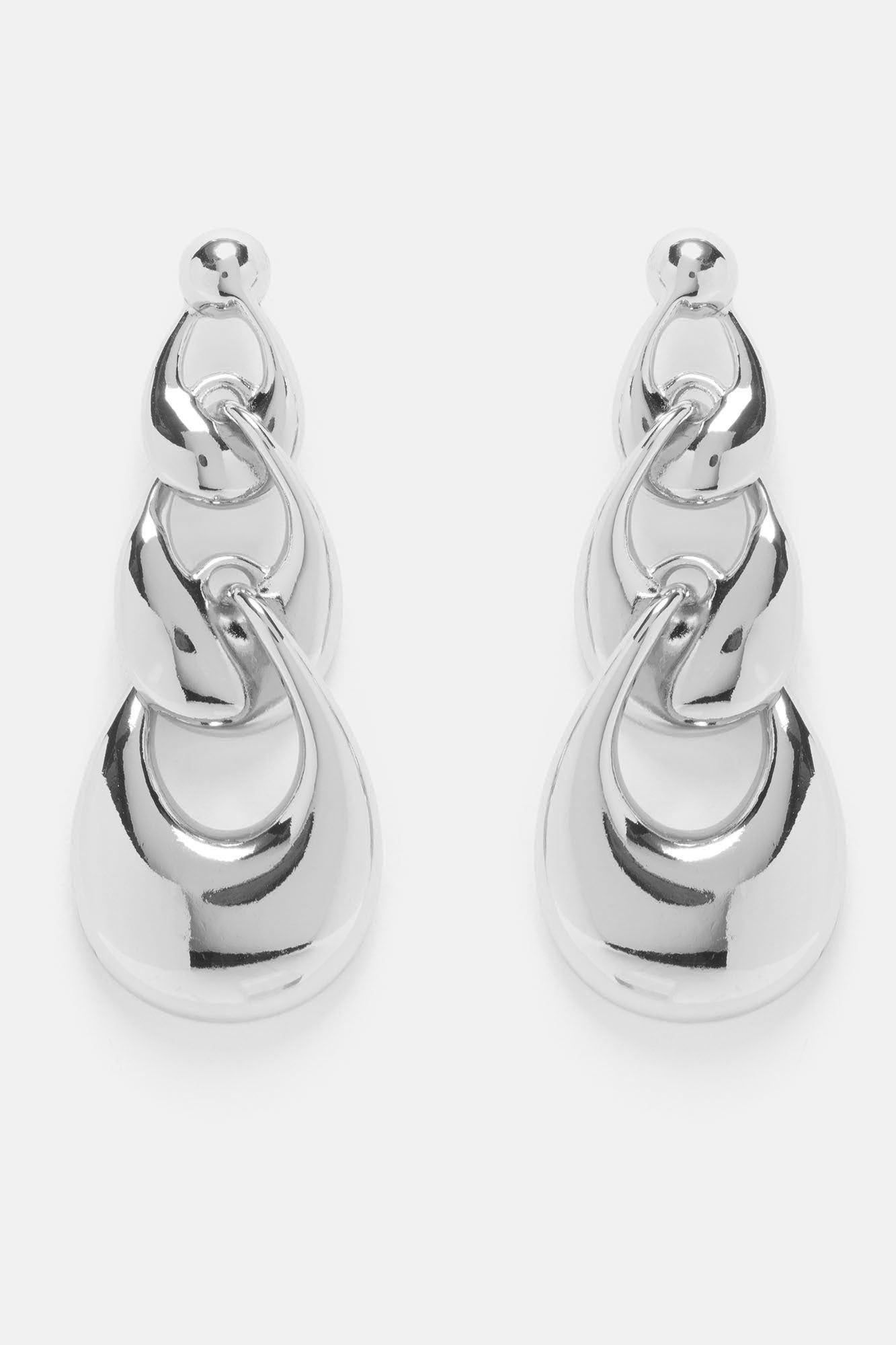 I Got You Drop Earrings - Silver sold by Fashion Nova product image thumbnail 3