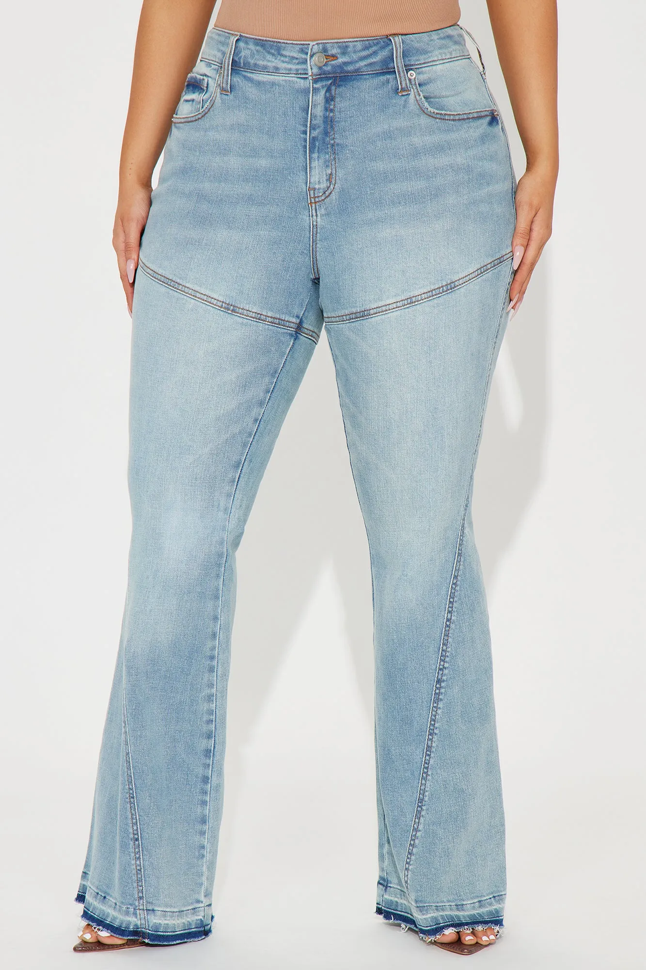 Marguerite Stretch Flare Jeans - Light Wash sold by Fashion Nova product image thumbnail 5