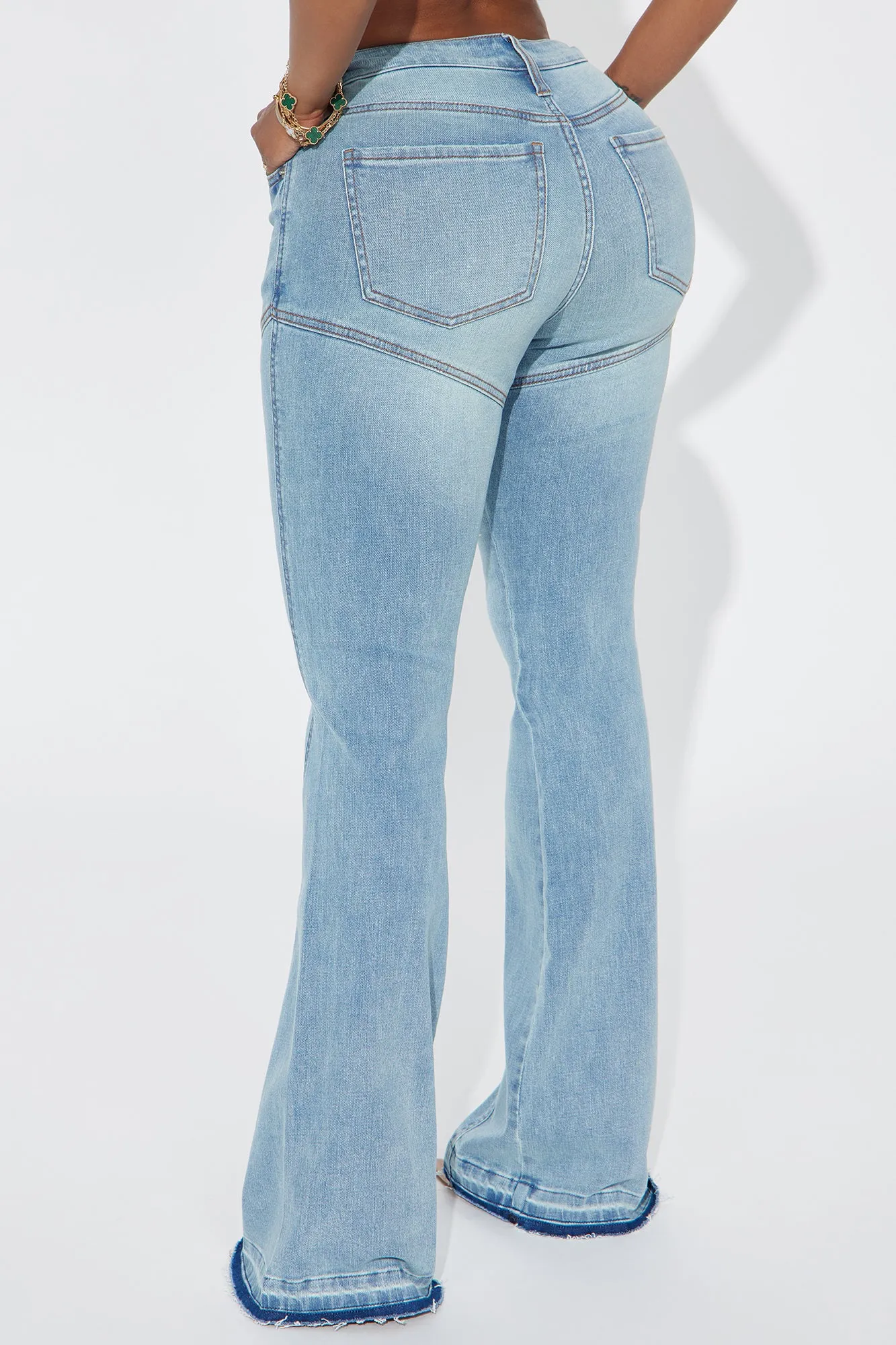 Marguerite Stretch Flare Jeans - Light Wash sold by Fashion Nova product image thumbnail 3