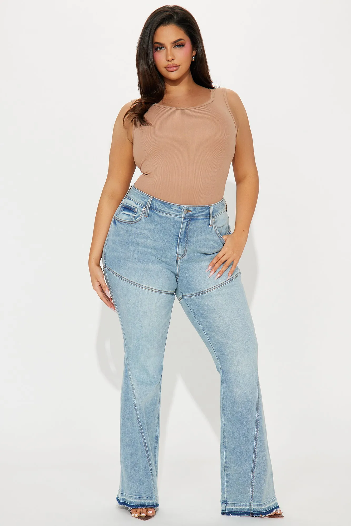 Marguerite Stretch Flare Jeans - Light Wash sold by Fashion Nova product image thumbnail 4