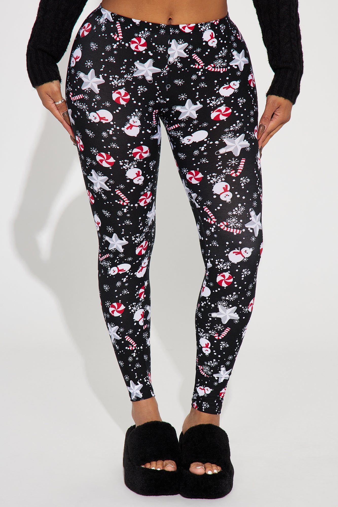 Winter Spice Holiday Legging - Black/combo sold by Fashion Nova product image thumbnail 2