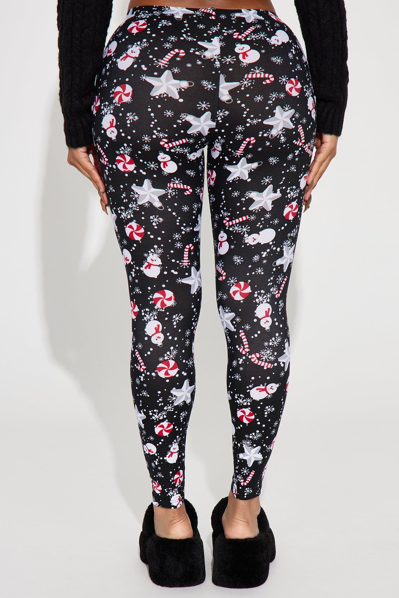 Winter Spice Holiday Legging - Black/combo sold by Fashion Nova product image thumbnail 3