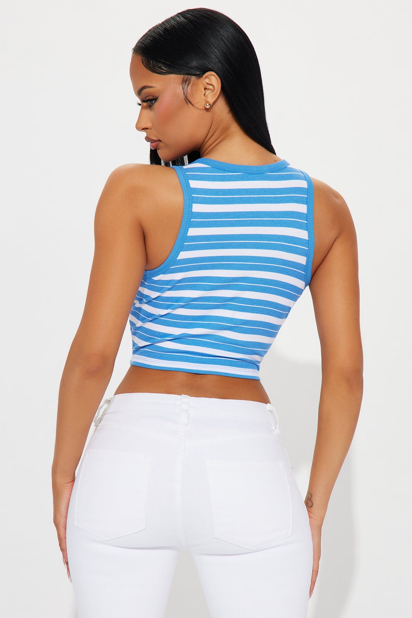 Everyday Vibe Striped Tank Top - Blue/combo sold by Fashion Nova product image thumbnail 3
