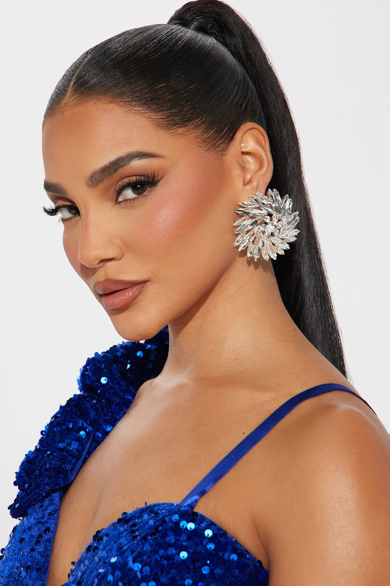 The Shiniest Of Them All Earrings - Silver sold by Fashion Nova product image thumbnail 3