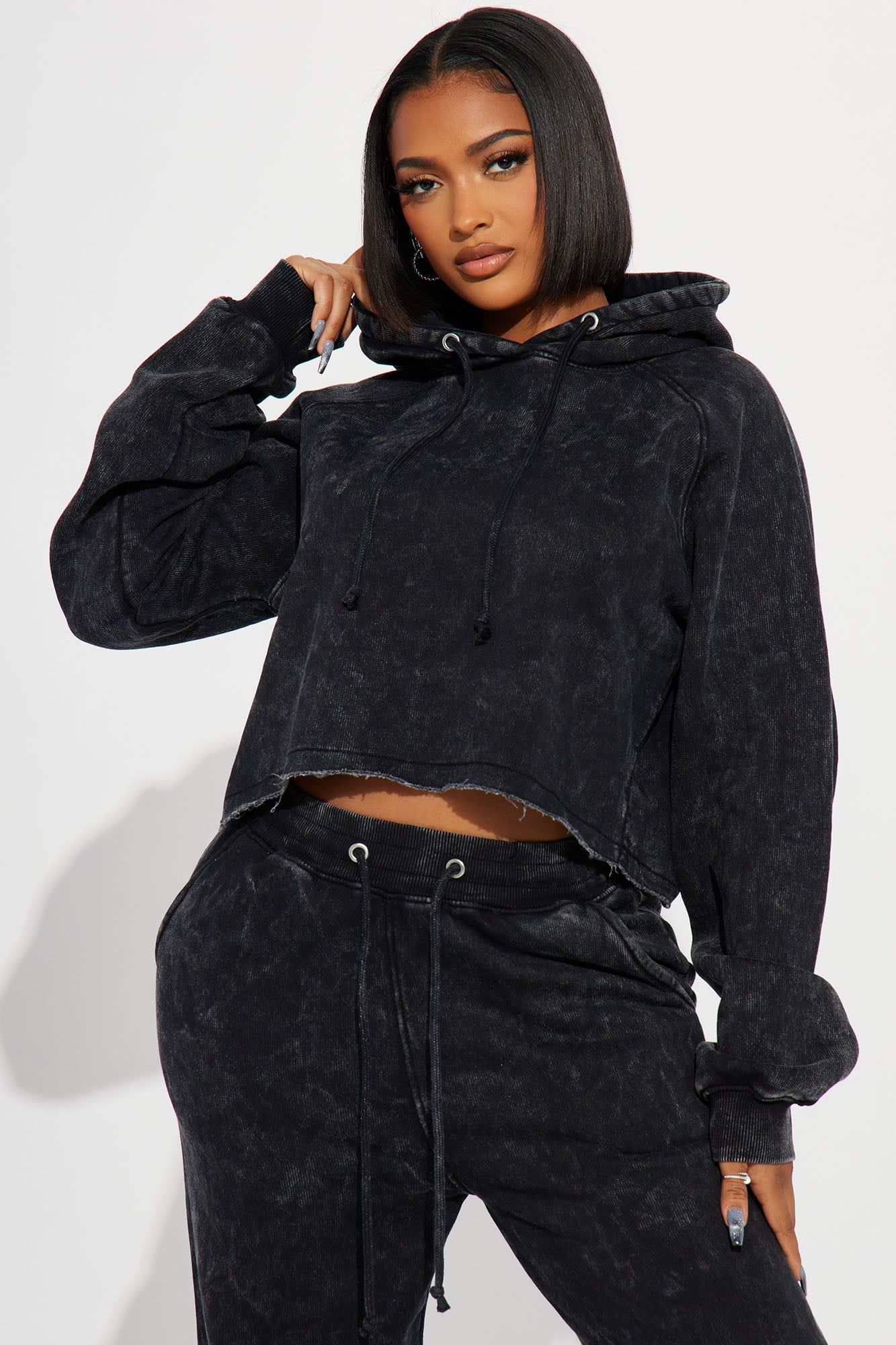 My Time Mineral Wash Jogger Set - Charcoal sold by Fashion Nova product image thumbnail 2