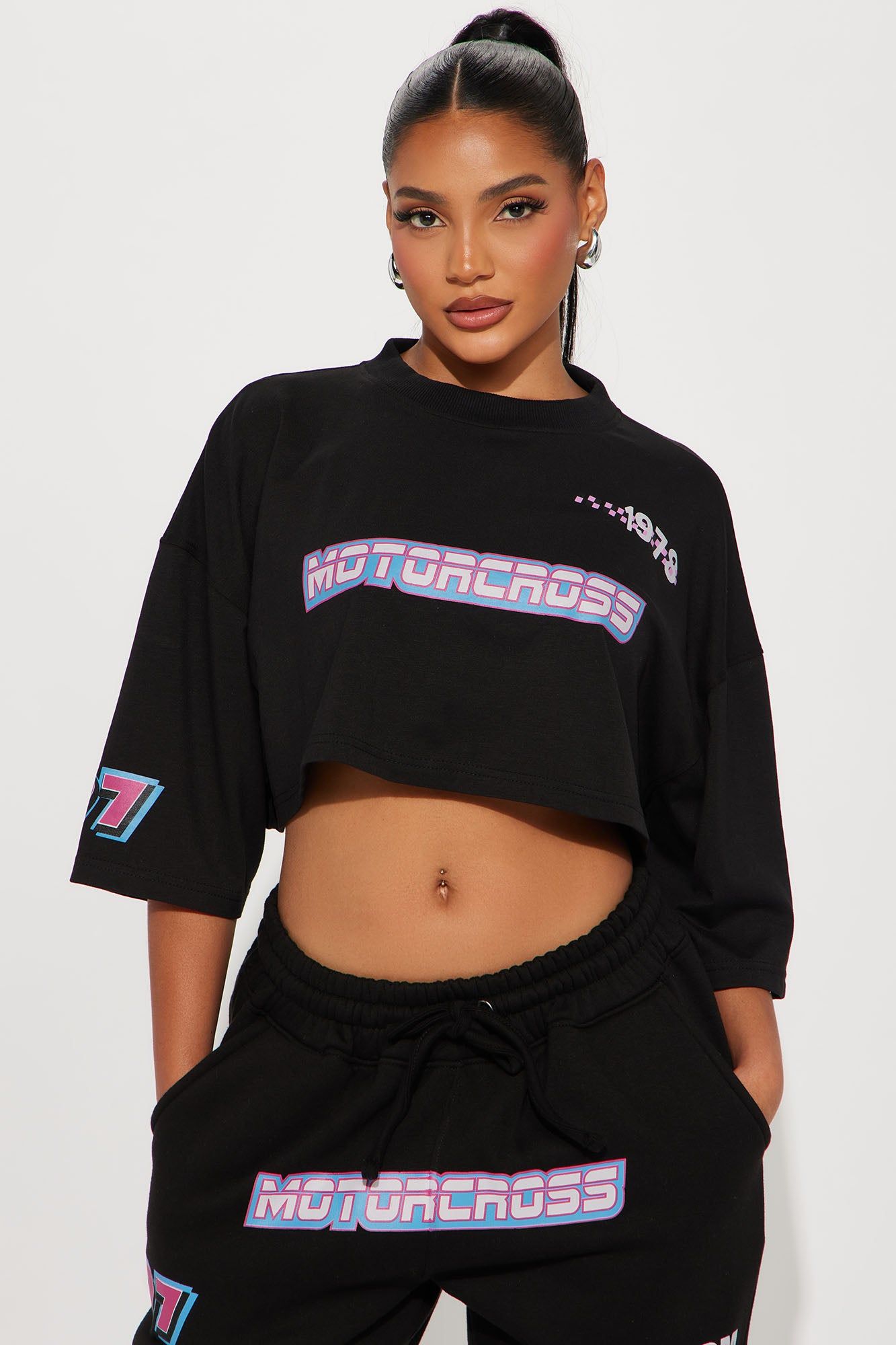 Vroom Vroom Jogger Set - Black sold by Fashion Nova product image thumbnail 2