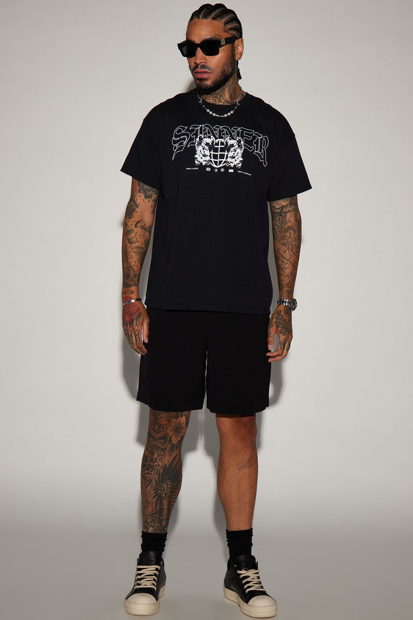 Sinner Worldwide Short Sleeve Tee - Black sold by Fashion Nova product image thumbnail 2
