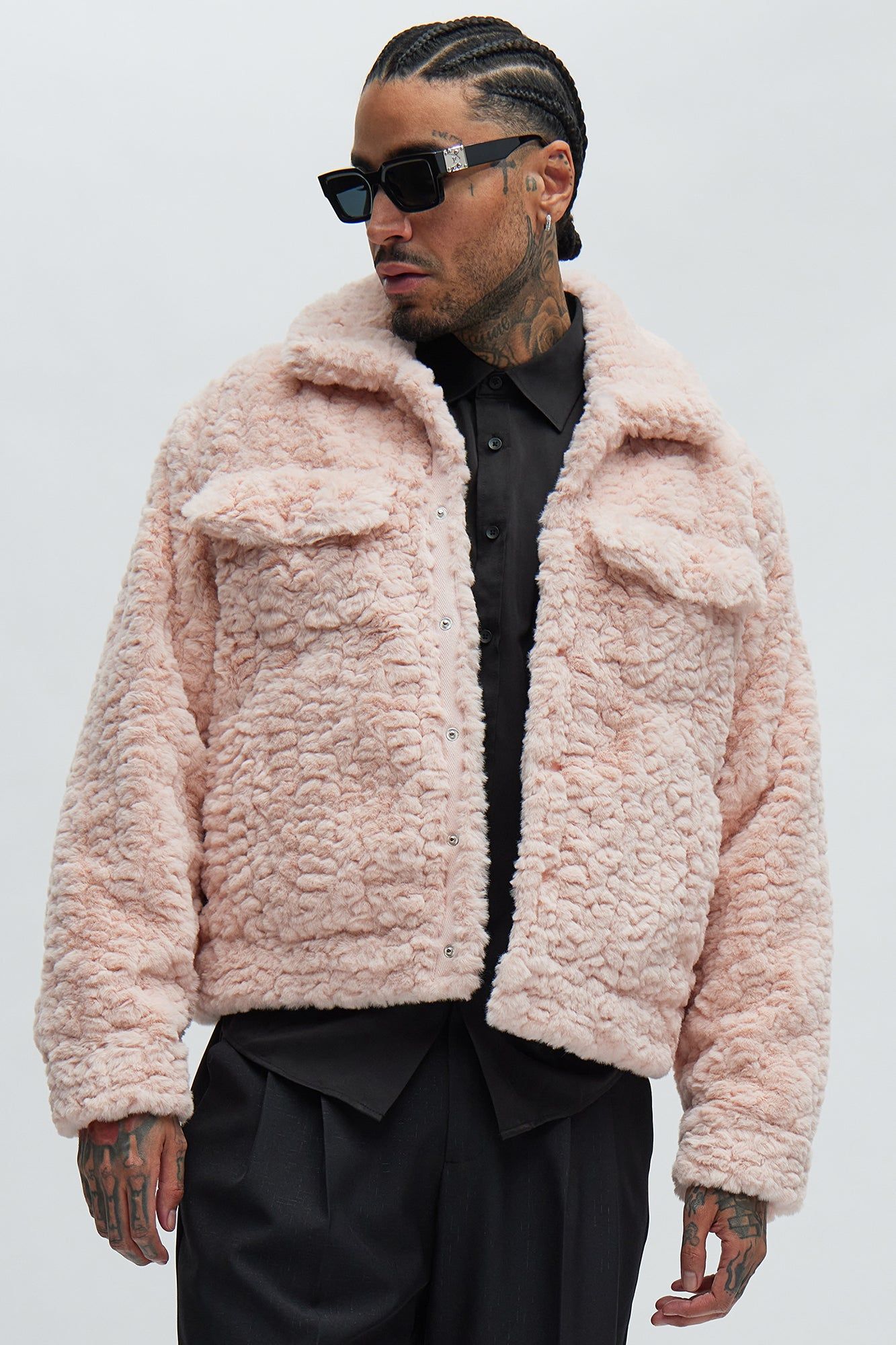 Francis Fur Jacket - Pink sold by Fashion Nova