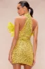 Tinsley Sequin Mini Dress - Chartreuse sold by Fashion Nova