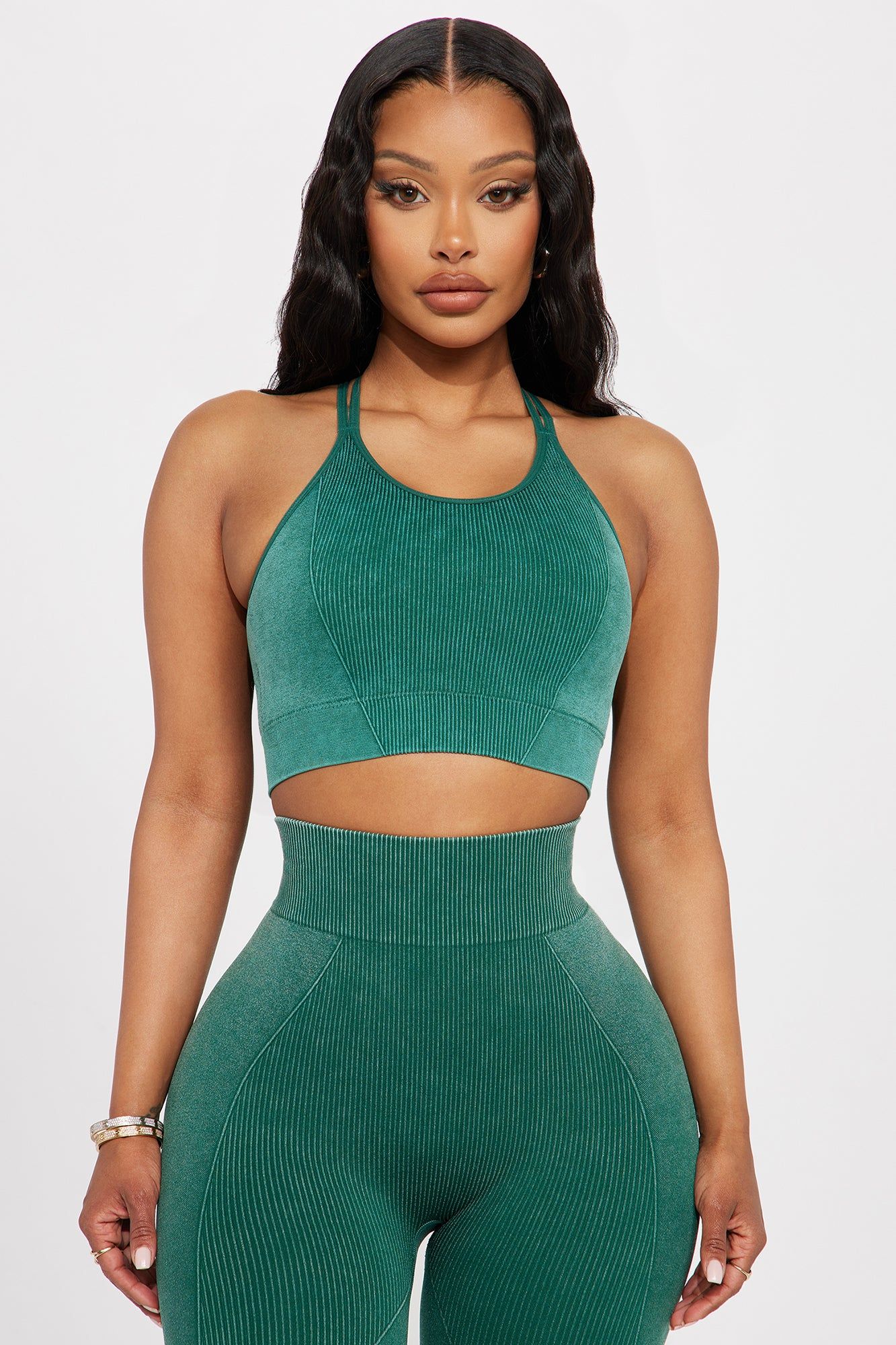 Stretch It Out Active Sports Bra - Green sold by Fashion Nova
