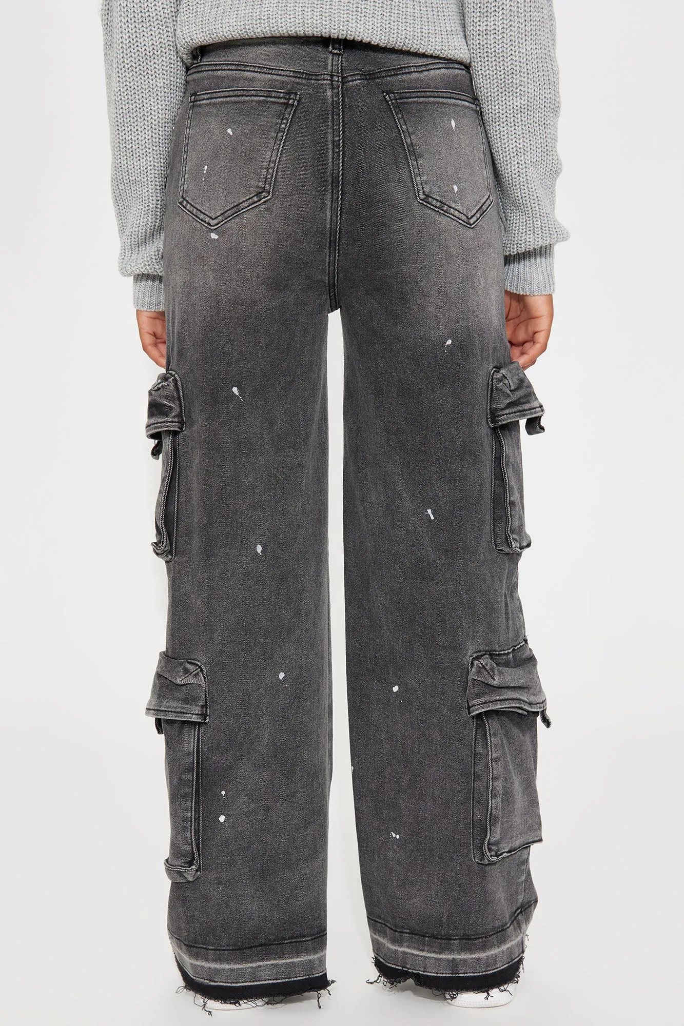 Mini One In A Million Cargo Pants - Black sold by Fashion Nova product image thumbnail 4