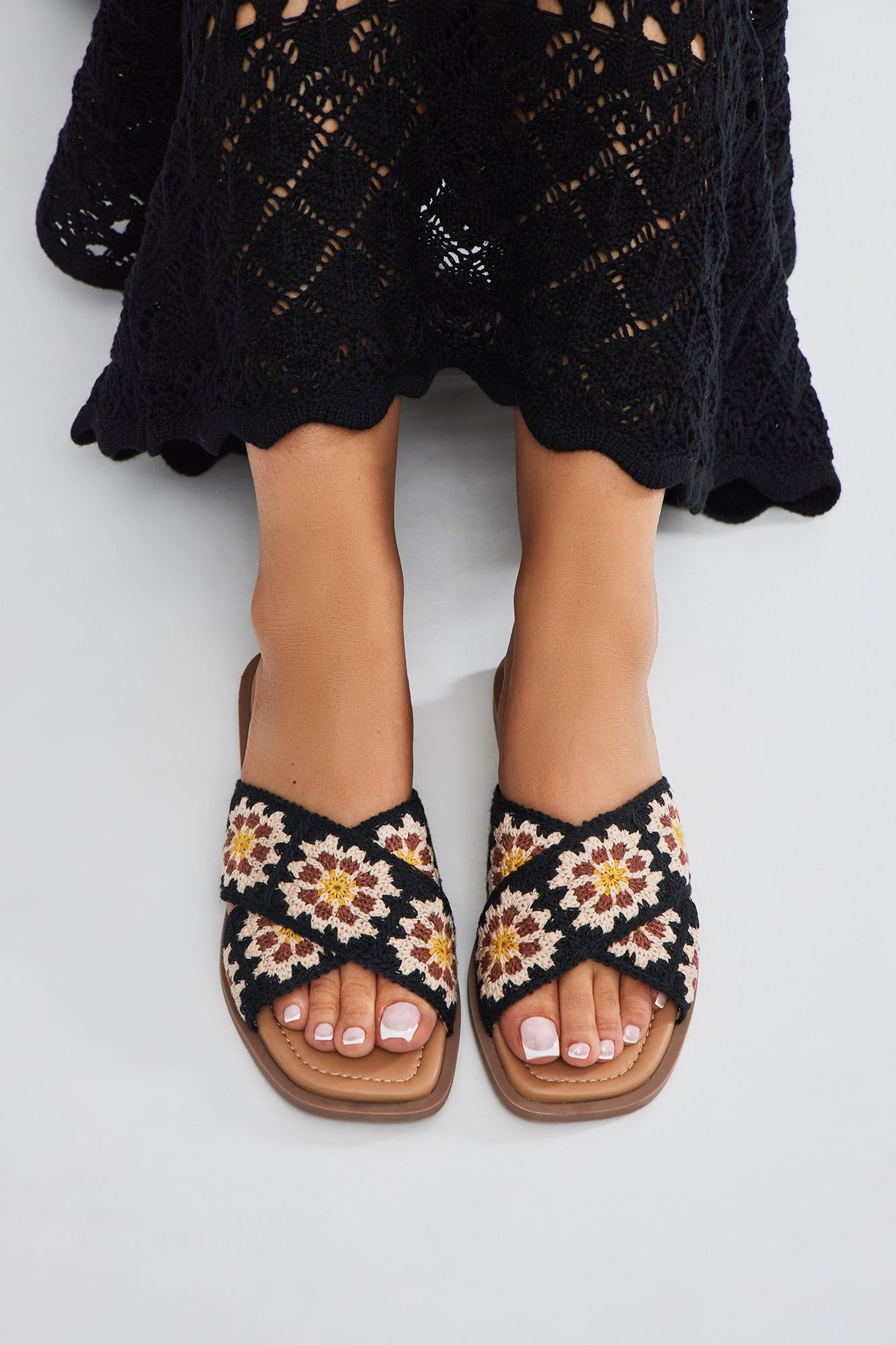 Always Cool Flat Sandals - Black/combo sold by Fashion Nova product image thumbnail 2