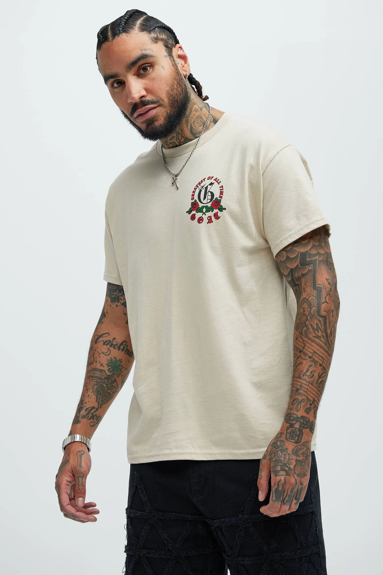 G Rose Short Sleeve Tee - Sand sold by Fashion Nova product image thumbnail 3