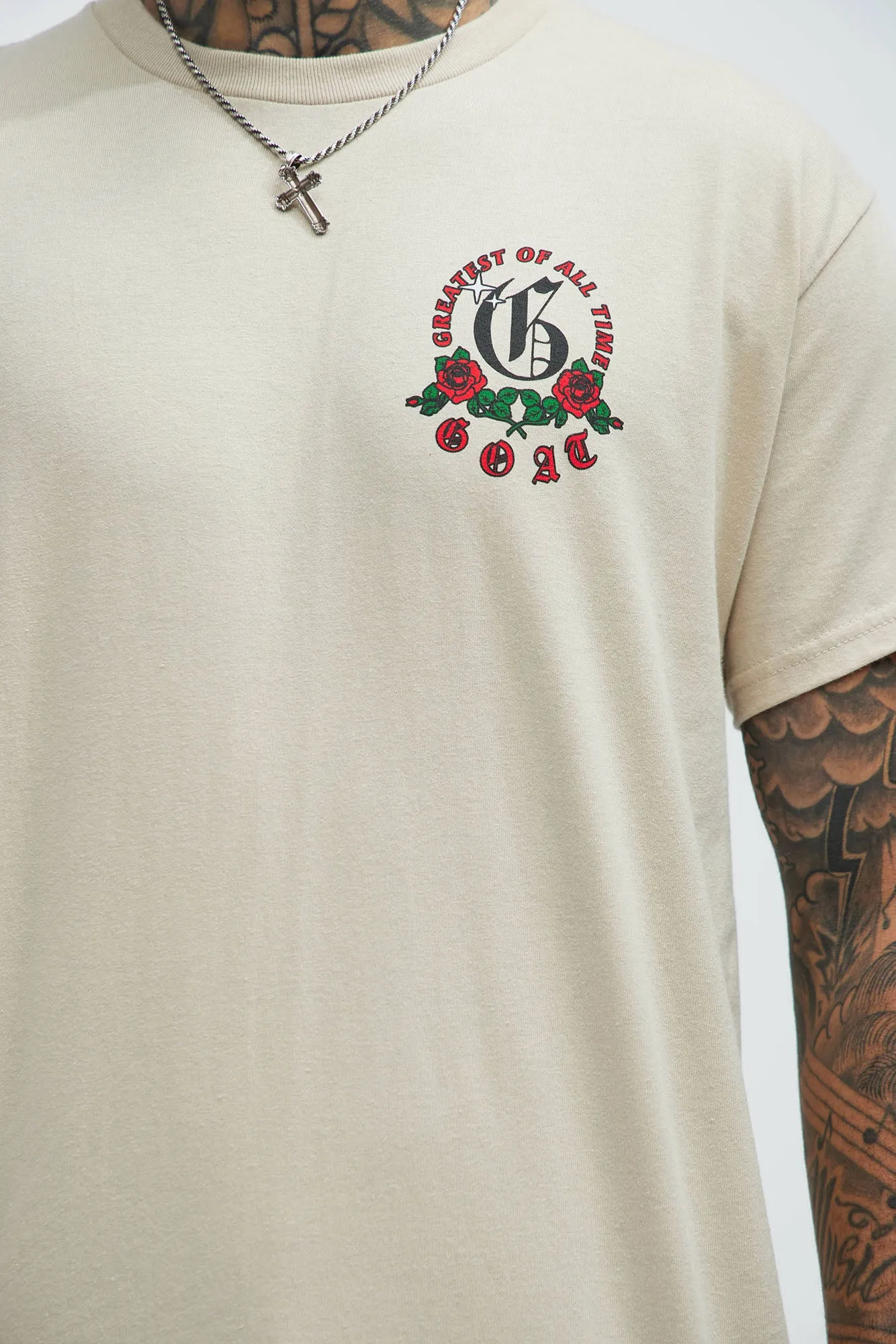 G Rose Short Sleeve Tee - Sand sold by Fashion Nova product image thumbnail 2