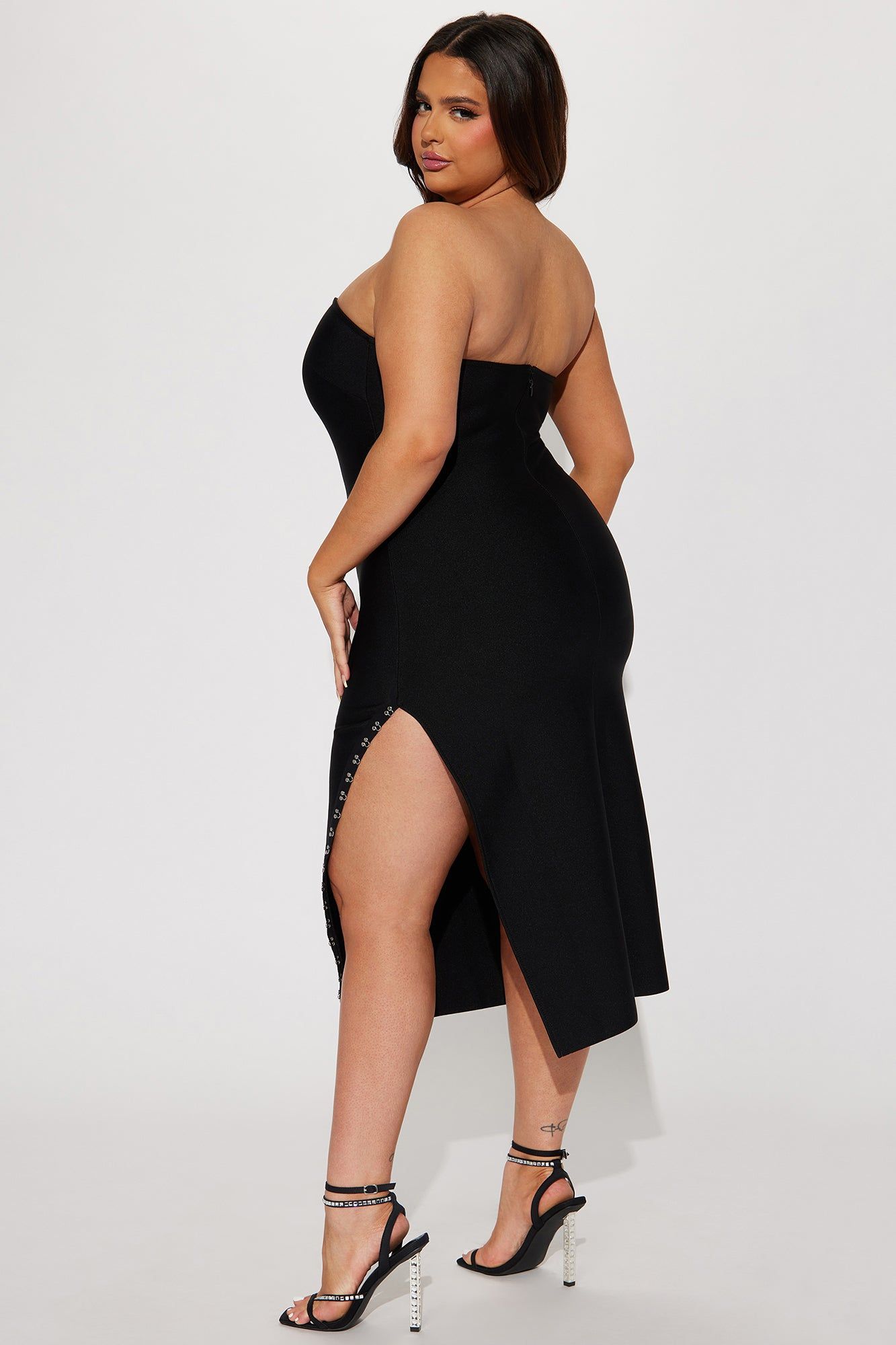 Aubrey Bandage Midi Dress - Black sold by Fashion Nova product image thumbnail 7