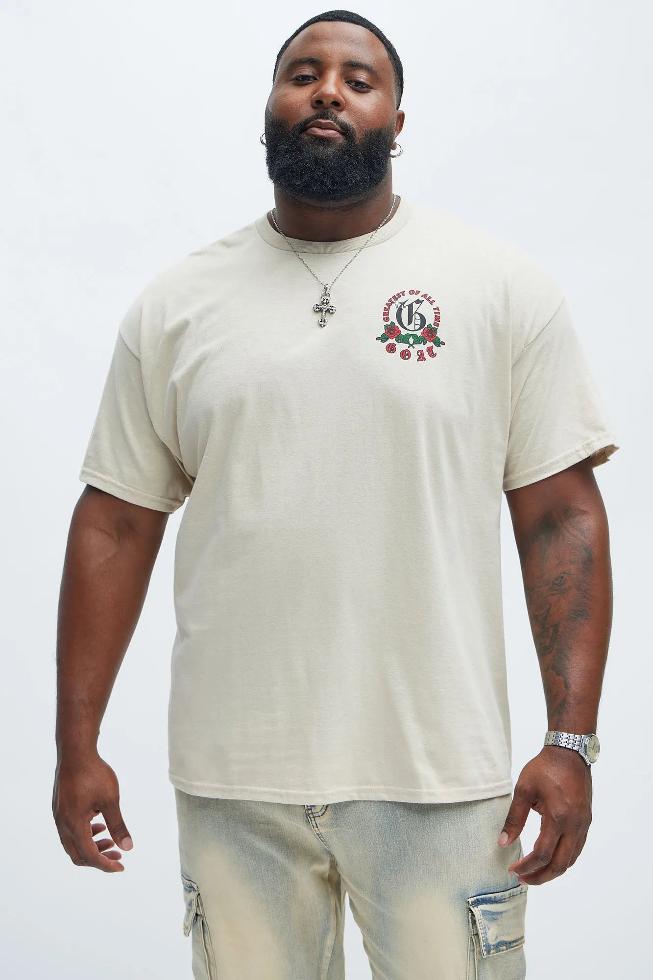 G Rose Short Sleeve Tee - Sand sold by Fashion Nova product image thumbnail 5