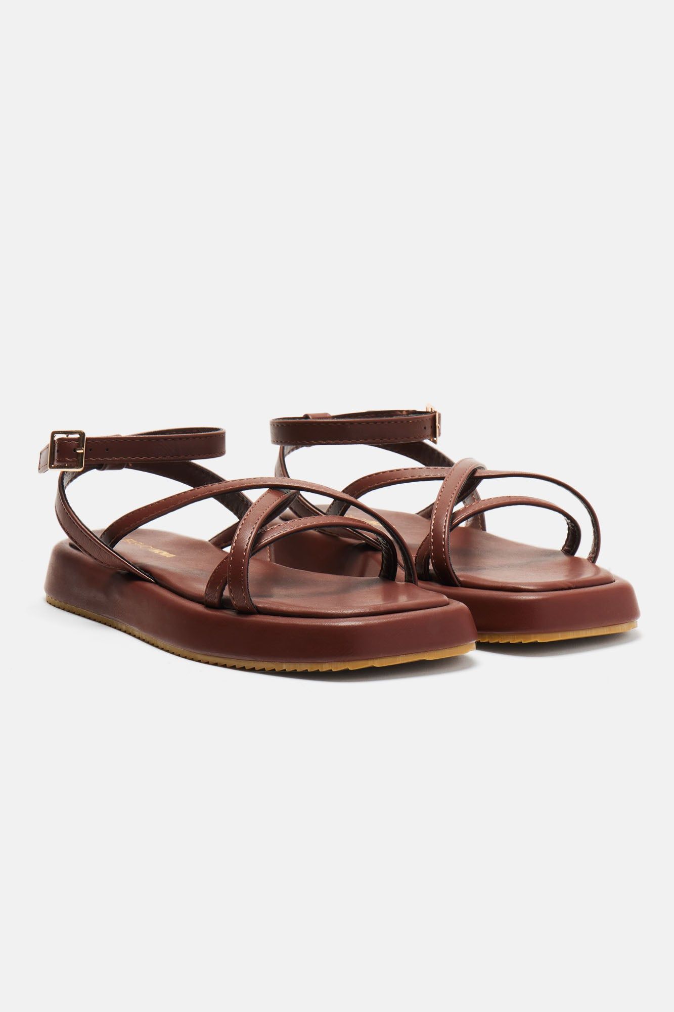 Chill Side Flat Sandals - Chocolate sold by Fashion Nova product image thumbnail 5