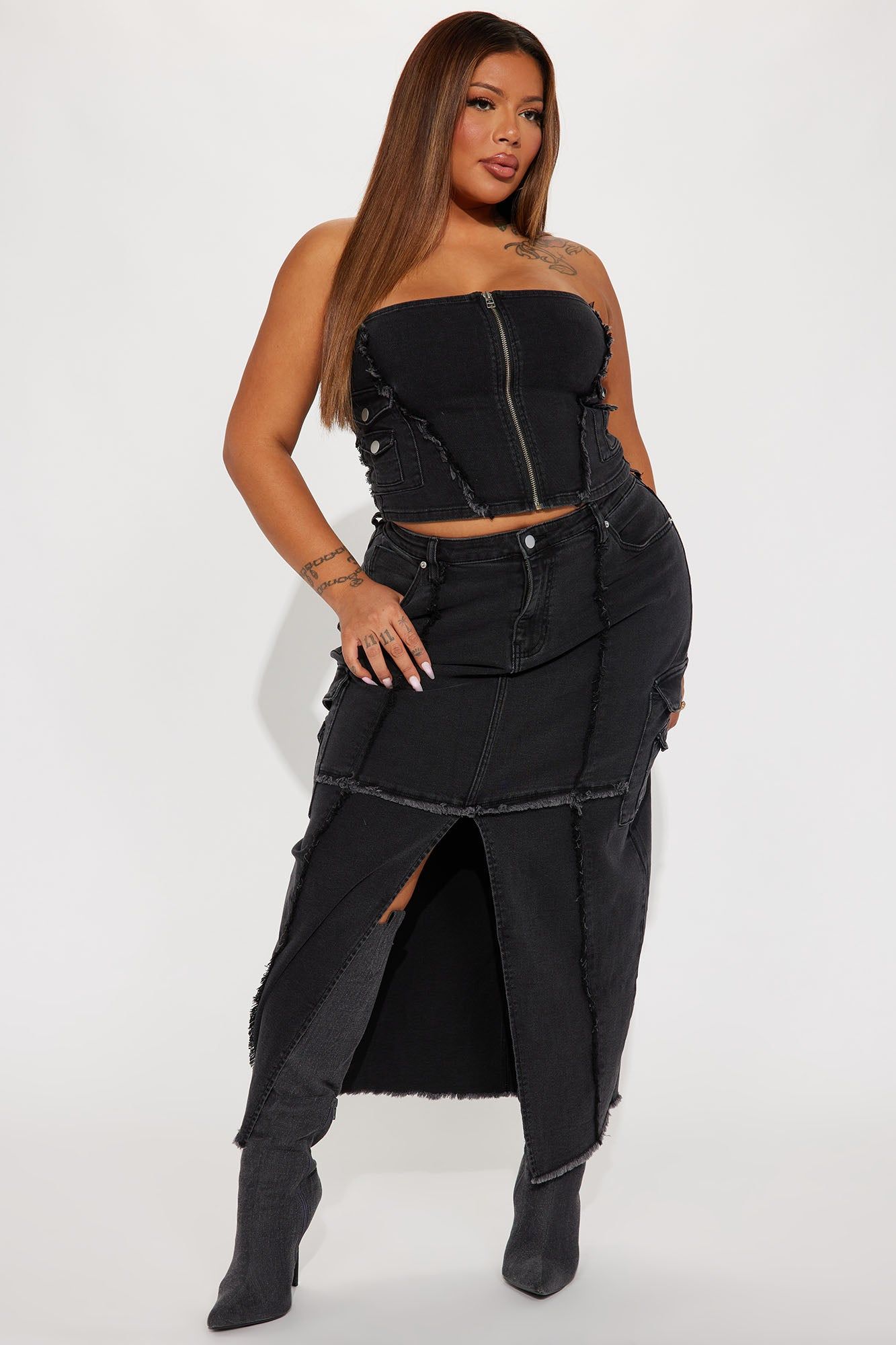 Wishlist Denim Corset Top - Black sold by Fashion Nova product image thumbnail 5