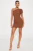 Kendall Mesh Mini Dress - Brown sold by Fashion Nova