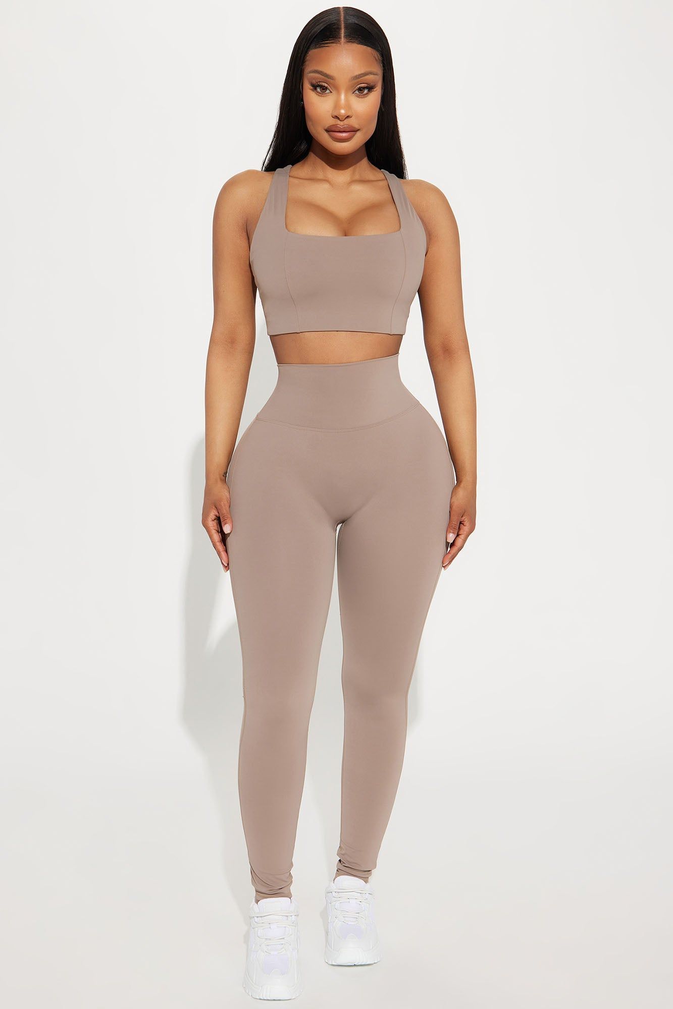 All The Gains Sports Bra - Taupe sold by Fashion Nova product image thumbnail 2