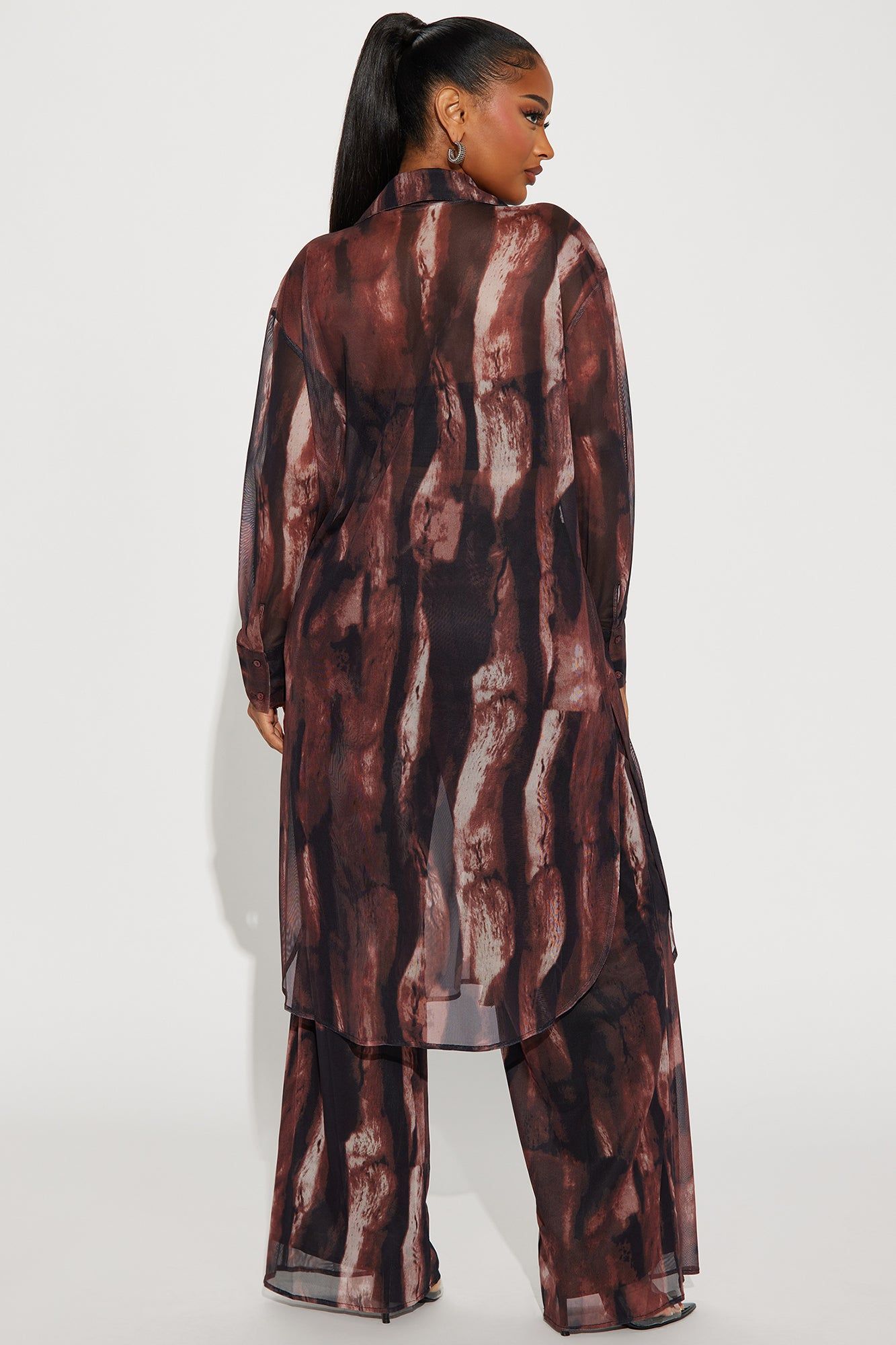 New Distraction Pant Set - Brown/combo sold by Fashion Nova product image thumbnail 3