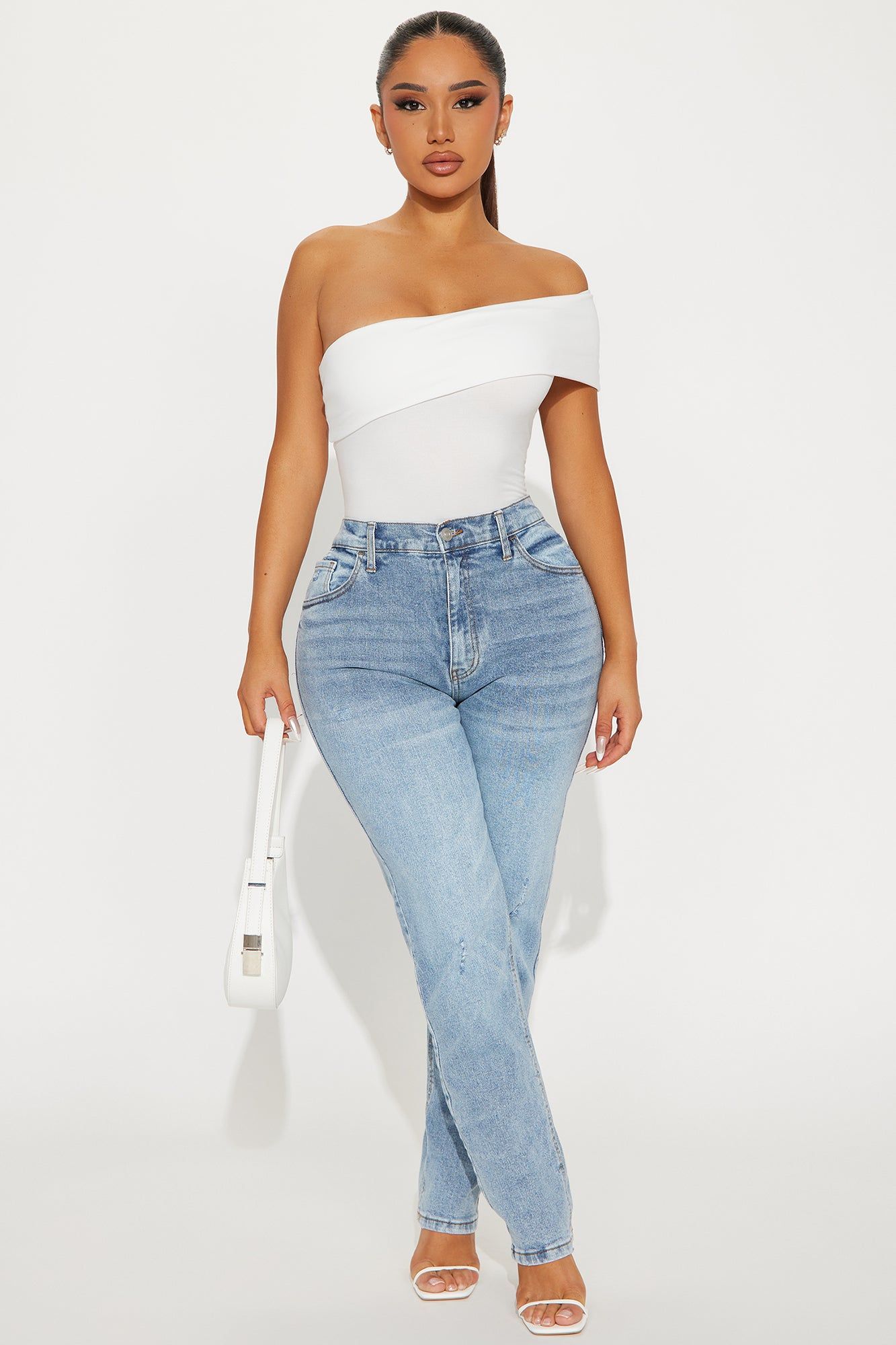 Kendall Off Shoulder Bodysuit - Ivory sold by Fashion Nova product image thumbnail 2