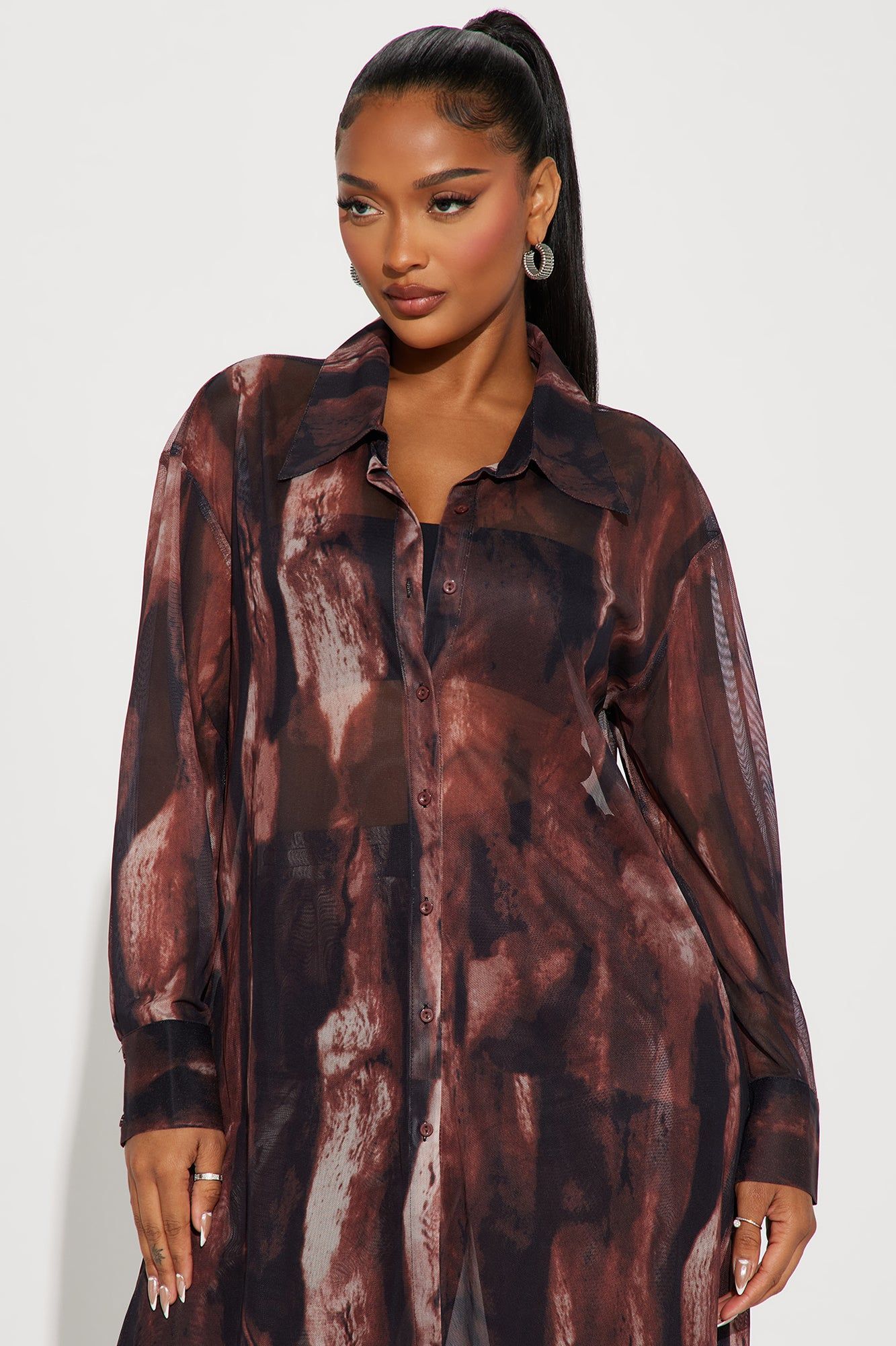 New Distraction Pant Set - Brown/combo sold by Fashion Nova product image thumbnail 2