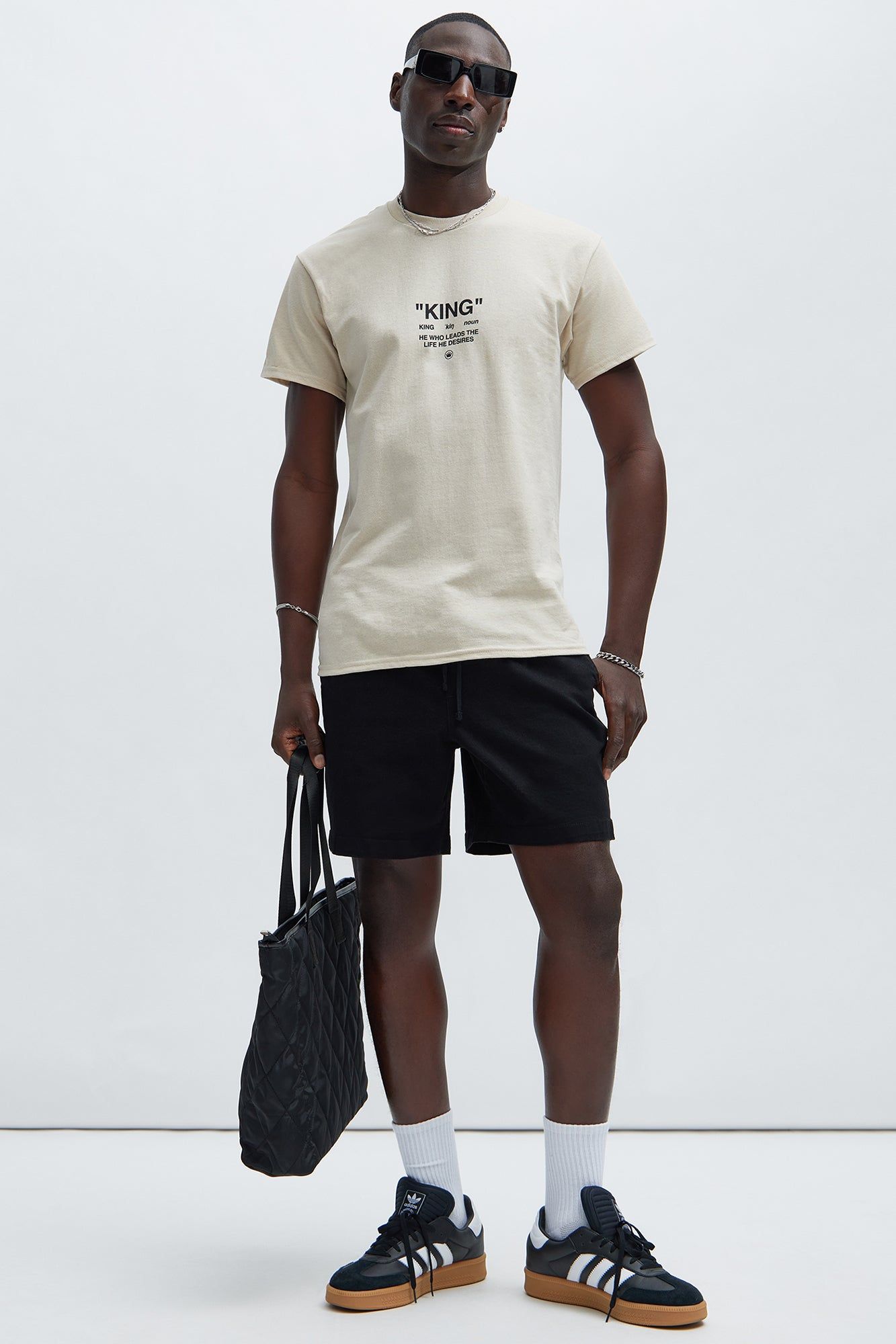 King Lifestyle Short Sleeve Tee - Sand sold by Fashion Nova product image thumbnail 2