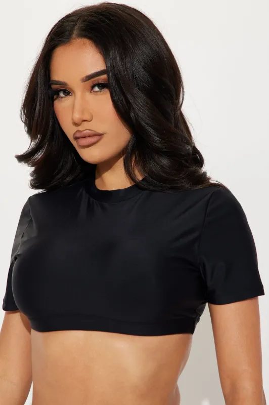 Maui Crop Bikini Top - Black sold by Fashion Nova