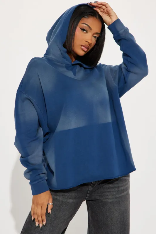 Hit Refresh Oversized Lounge Hoodie - Navy made by Fashion Nova