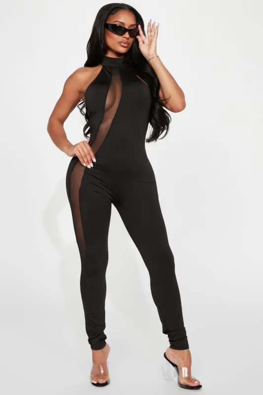 Nights In The City Jumpsuit - Black sold by Fashion Nova