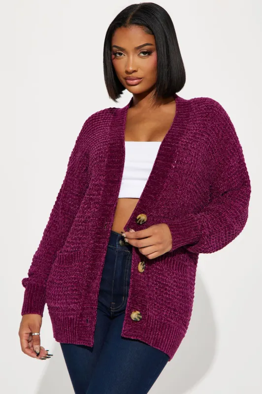 Jancis Cardigan - Magenta sold by Fashion Nova