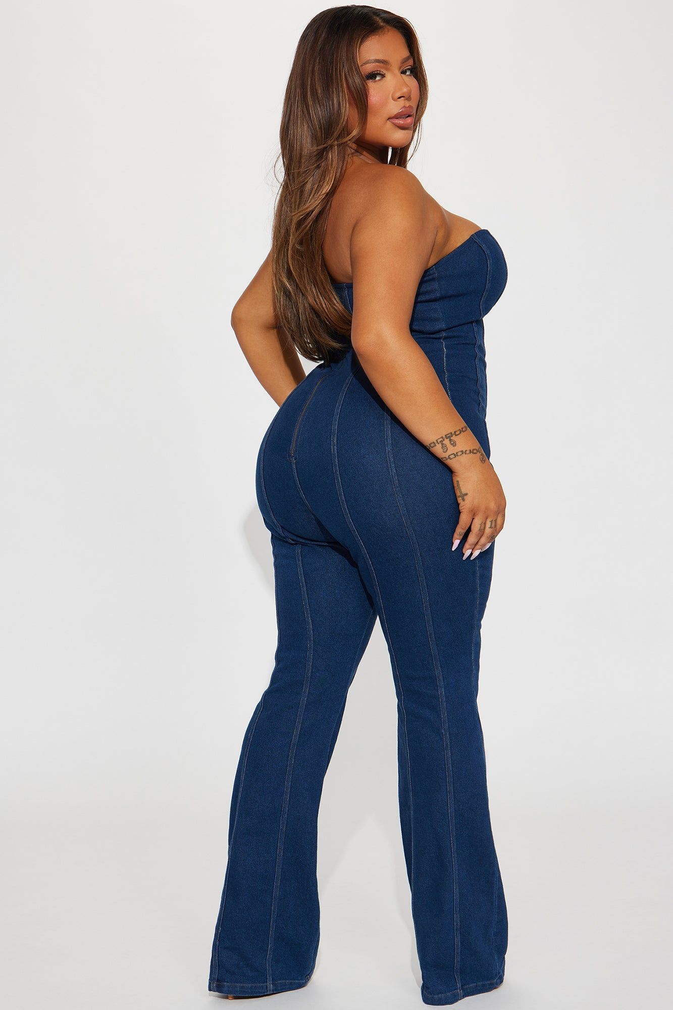 Be My Sweetheart Denim Jumpsuit - Indigo sold by Fashion Nova product image thumbnail 6