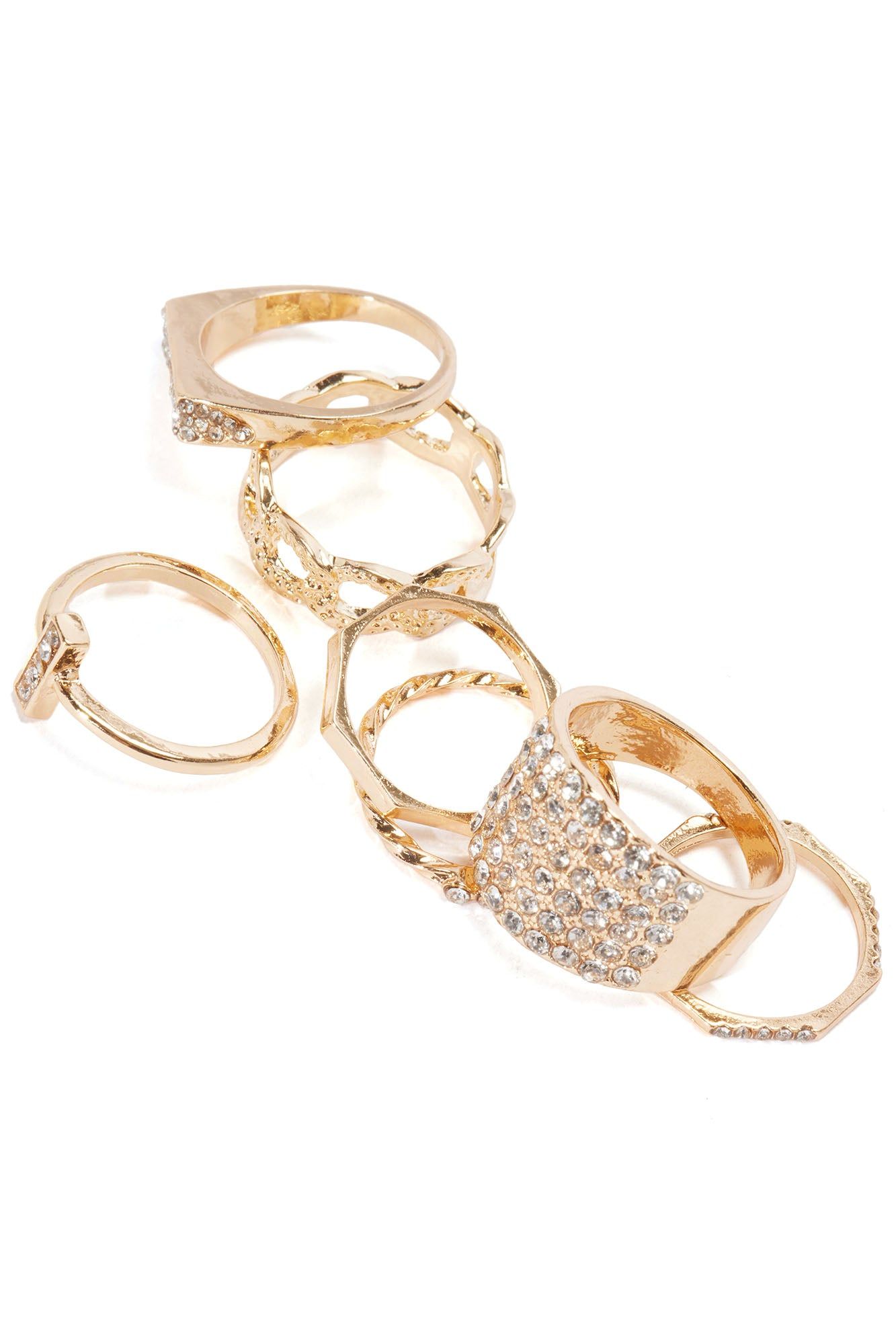 My Go To 7 Piece Ring Set - Gold sold by Fashion Nova product image thumbnail 2